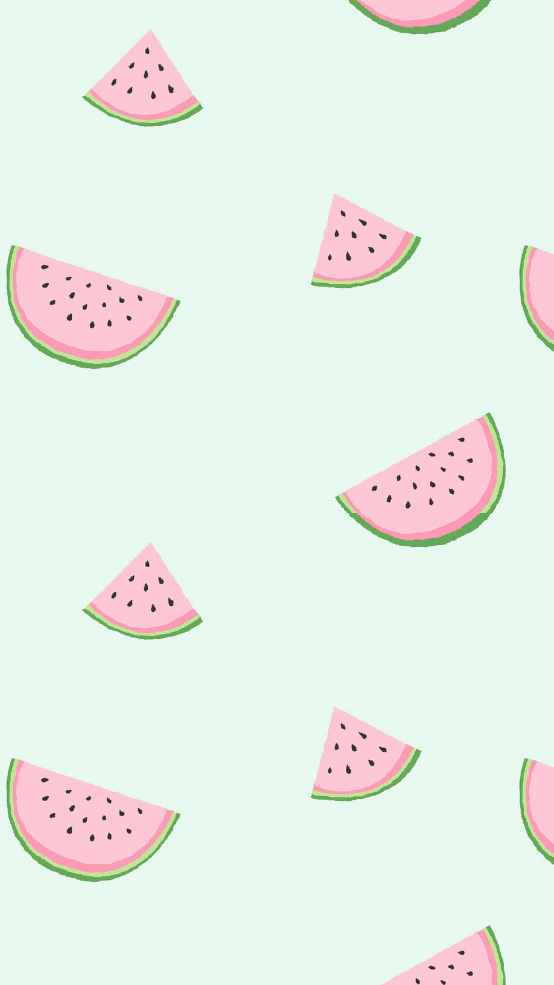 watermelon, pink watermelon slices, black seeds, Full HD Phone Wallpaper