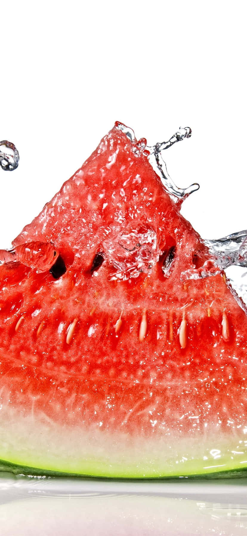 Watermelon iPhone, vibrant slice of watermelon, clear water droplets, HD Phone Wallpaper