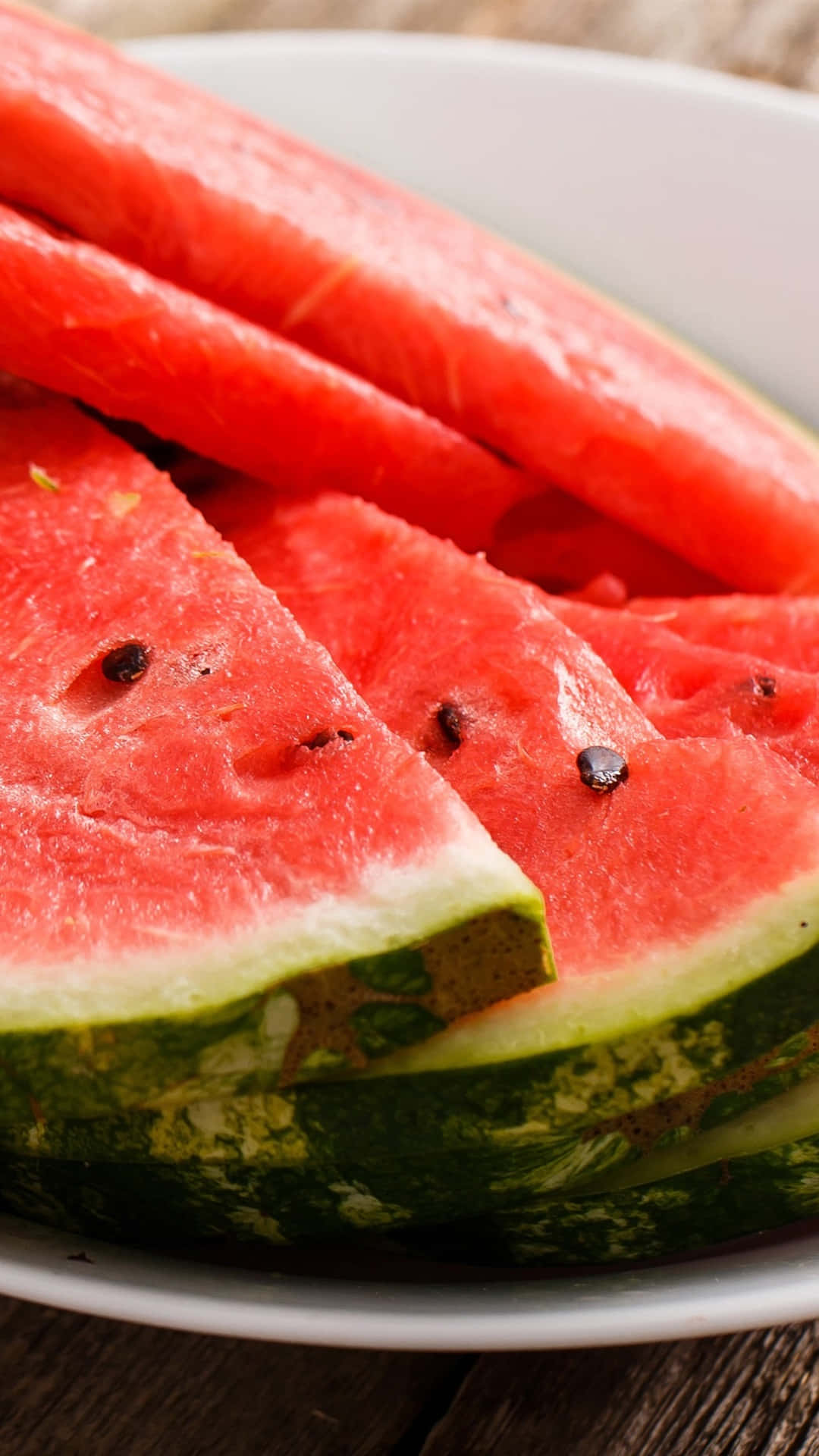 watermelon, iPhone, juicy red watermelon slices, Full HD Phone Wallpaper