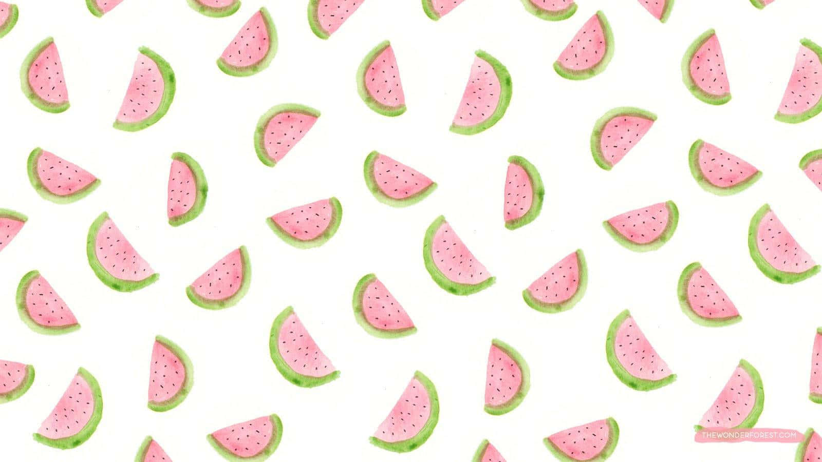 watermelon, watercolor, white background, HD Desktop Wallpaper