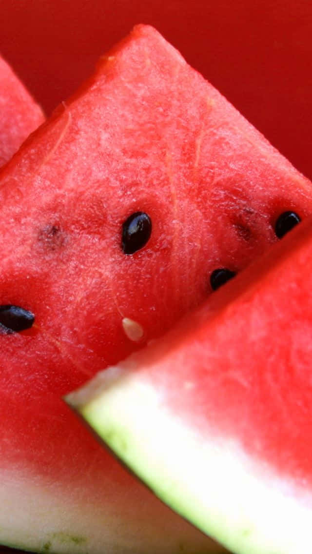 Watermelon iPhone, red and black plaid iPhone case, juicy red watermelon slices, SD Phone Wallpaper