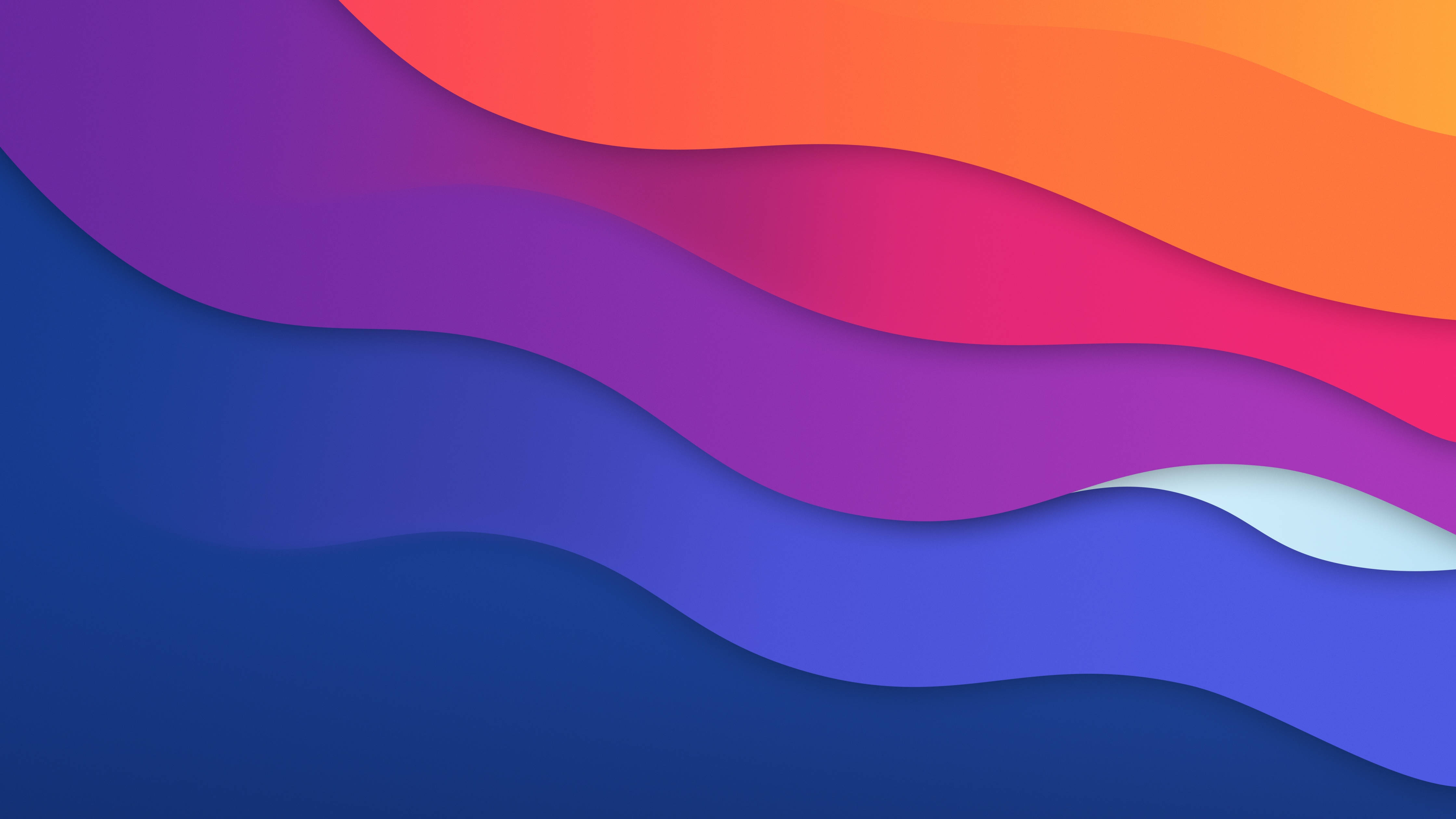 sunset waves imac 4k, purple, orange, 4K Desktop Wallpaper
