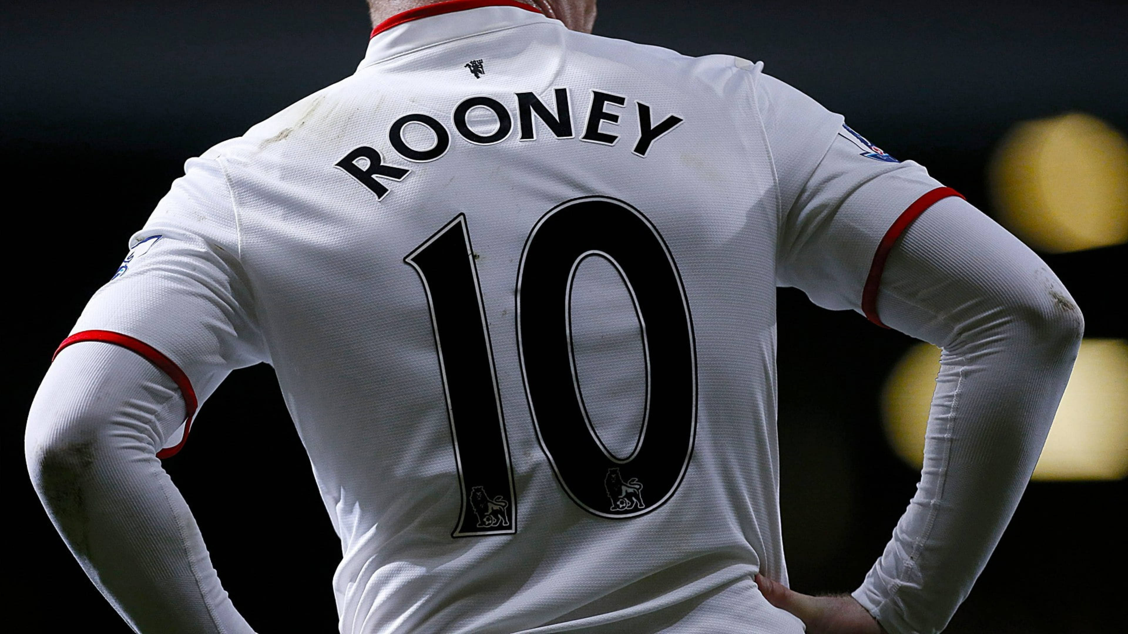 Wayne Rooney, white jersey, ROONEY, 4K Desktop Wallpaper