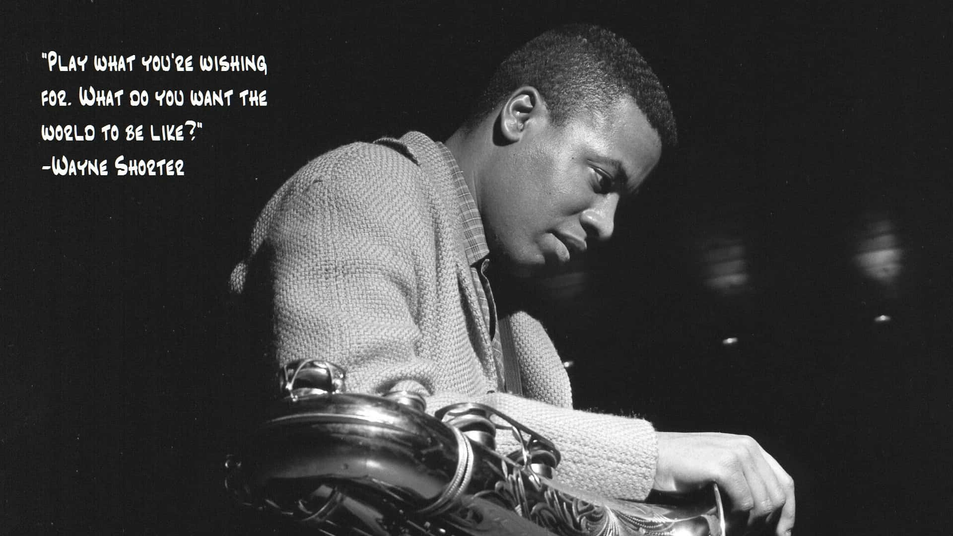 Wayne Shorter, jazz saxophonist, on stage, Full HD Desktop Wallpaper