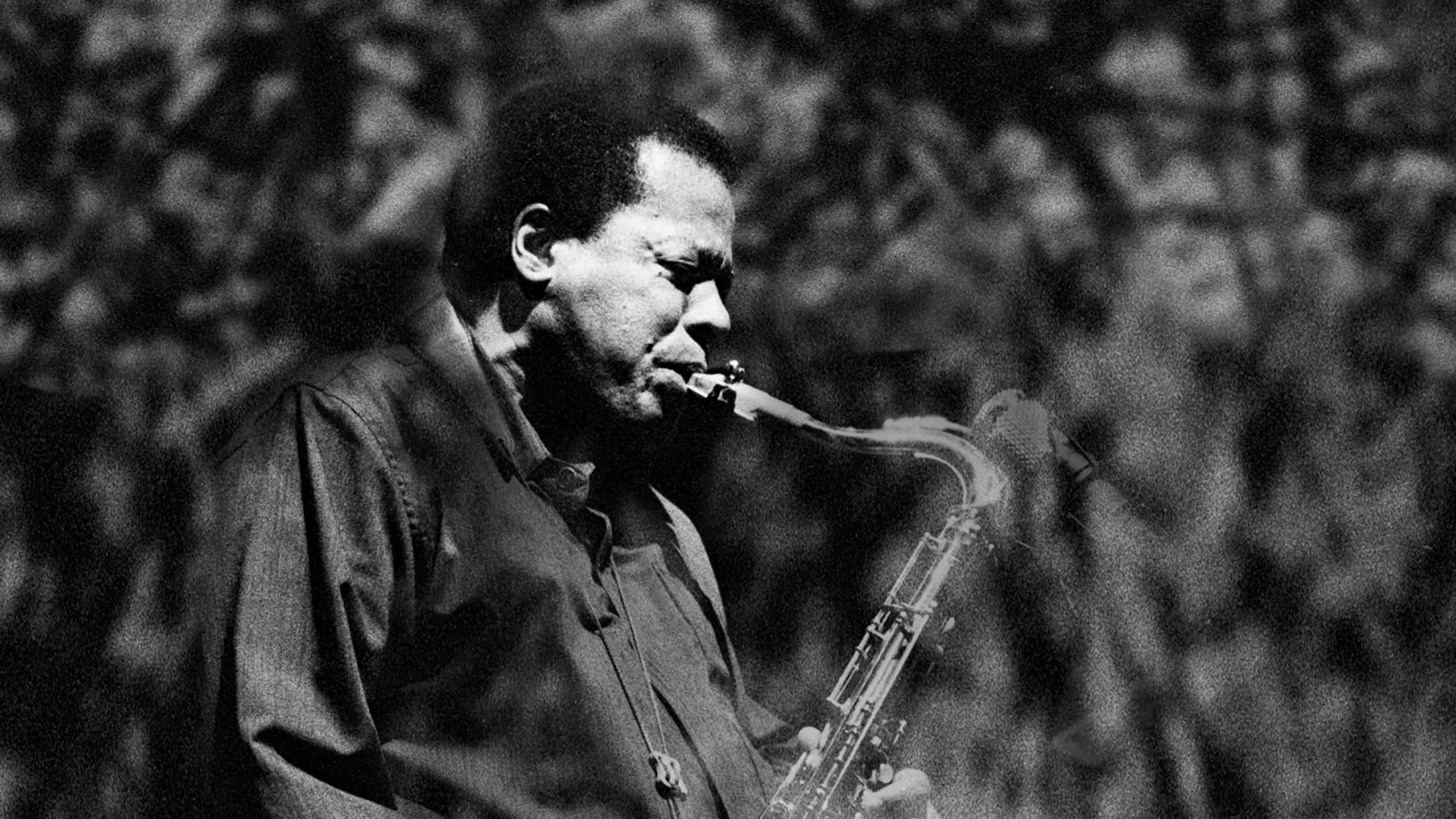 Wayne Shorter, saxophone, black and white portrait, Full HD Desktop Wallpaper