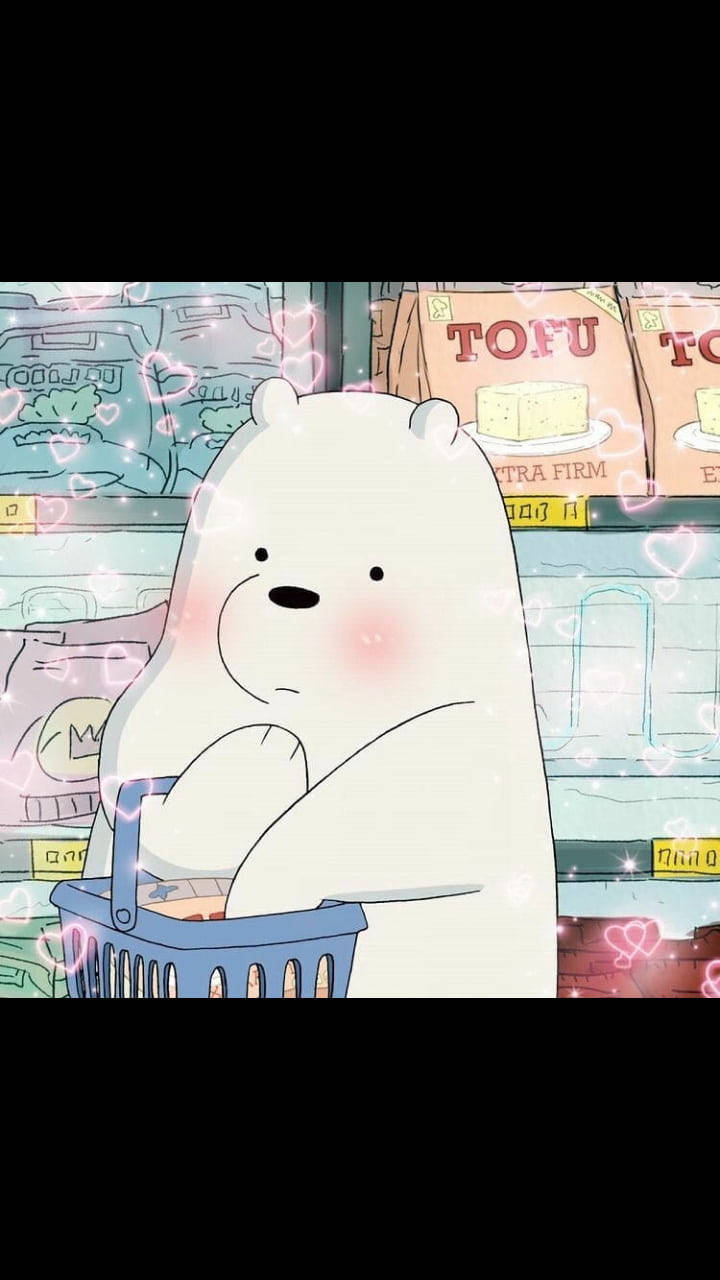 We Bare Bears Aesthetic, tofu, white cartoon bear, HD Phone Wallpaper