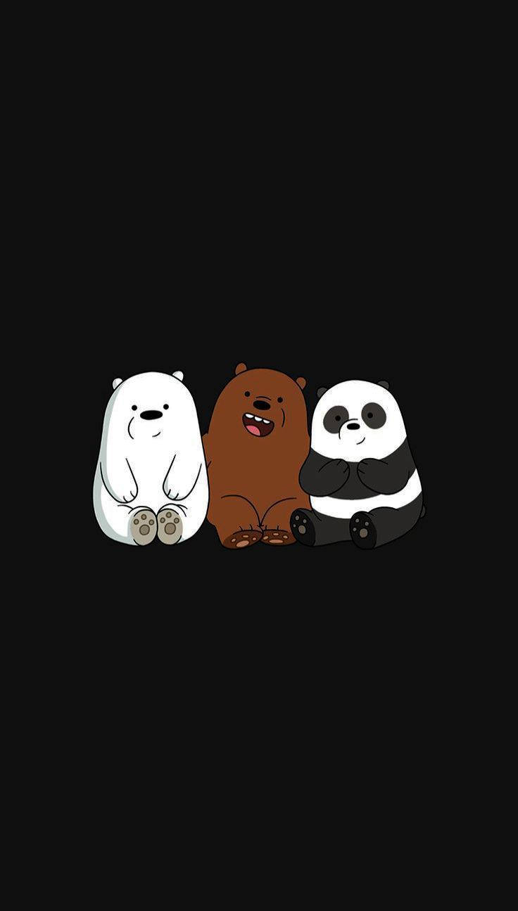 We Bare Bears, iPhone X, cartoon, HD Phone Wallpaper