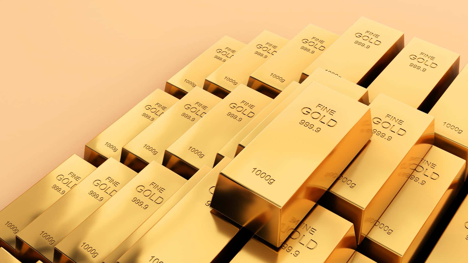 gold bars, fine gold 999.9, 1000g, Full HD Desktop Wallpaper