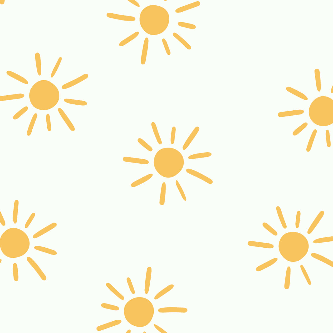 sunny pattern background, yellow suns, radiating rays, HD Desktop Wallpaper