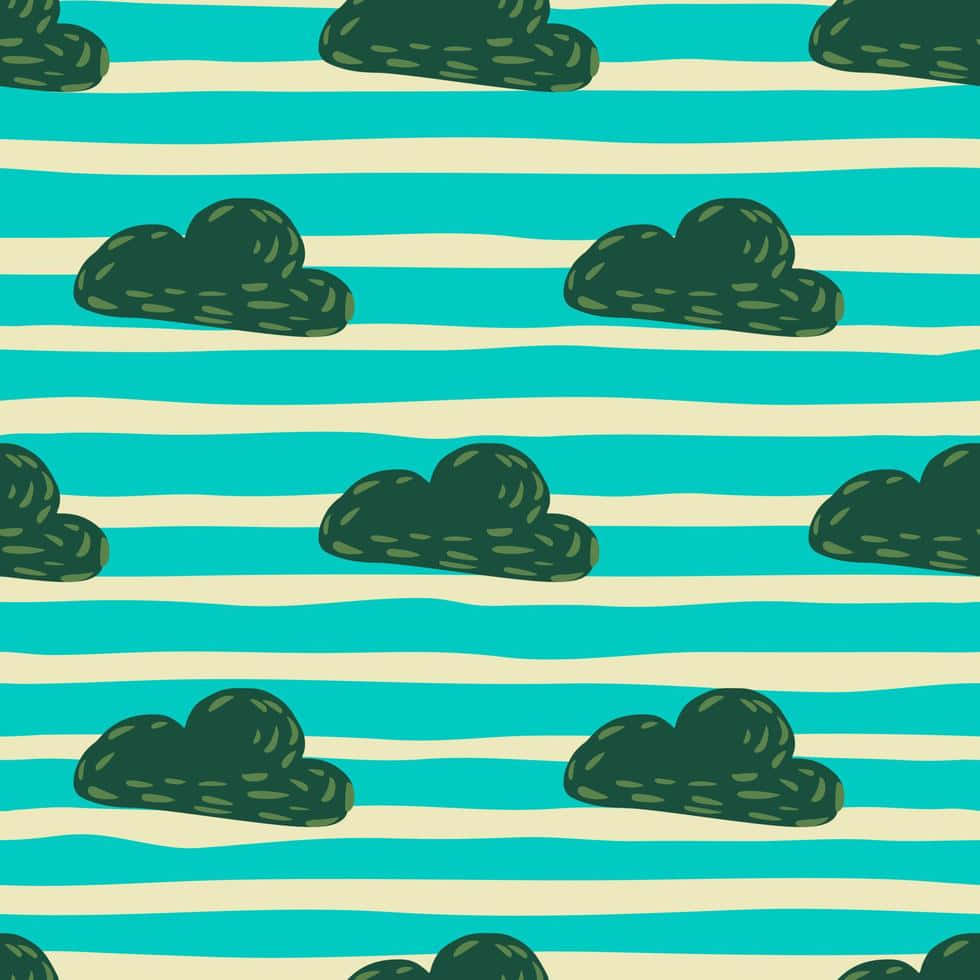 clouds, stripes, turquoise, SD Desktop Wallpaper