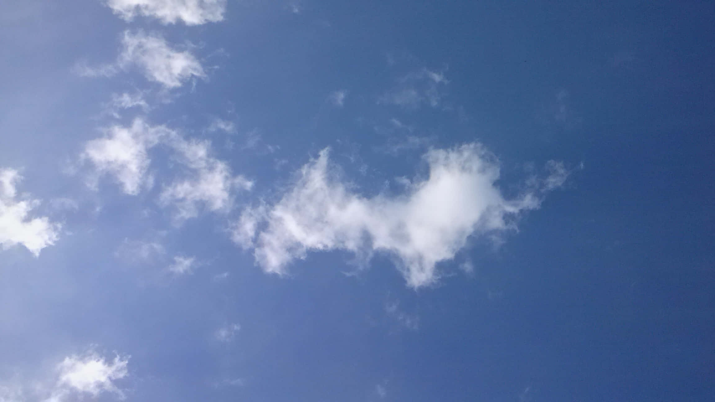SKY-27, clear blue sky, fluffy white clouds, Full HD Desktop Wallpaper