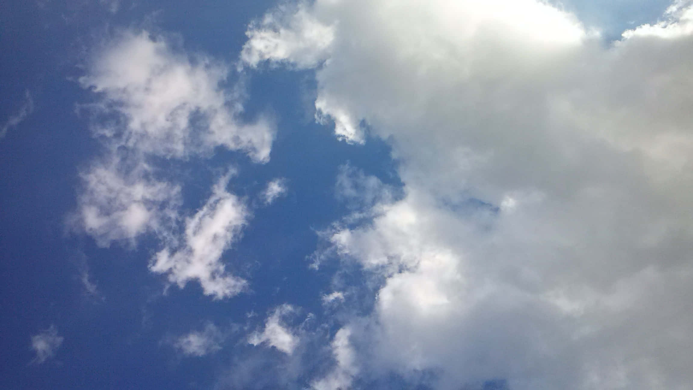 SKY-25, vibrant blue sky, fluffy white clouds, Full HD Desktop Wallpaper