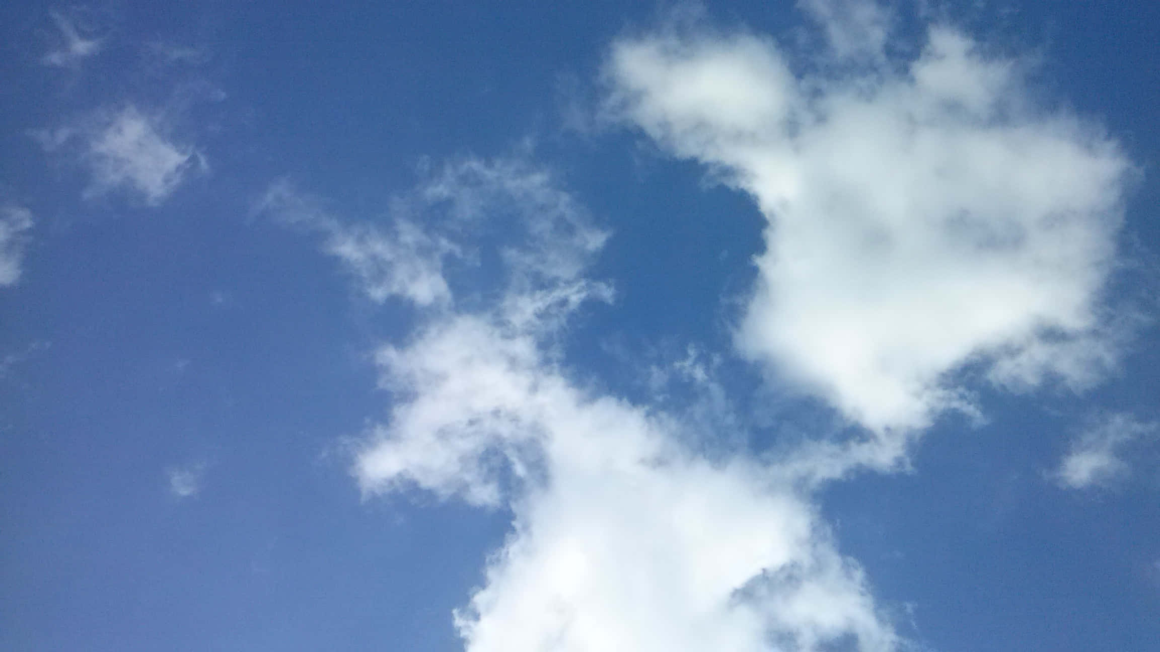 SKY-22, vibrant blue sky, soft white clouds, Full HD Desktop Wallpaper