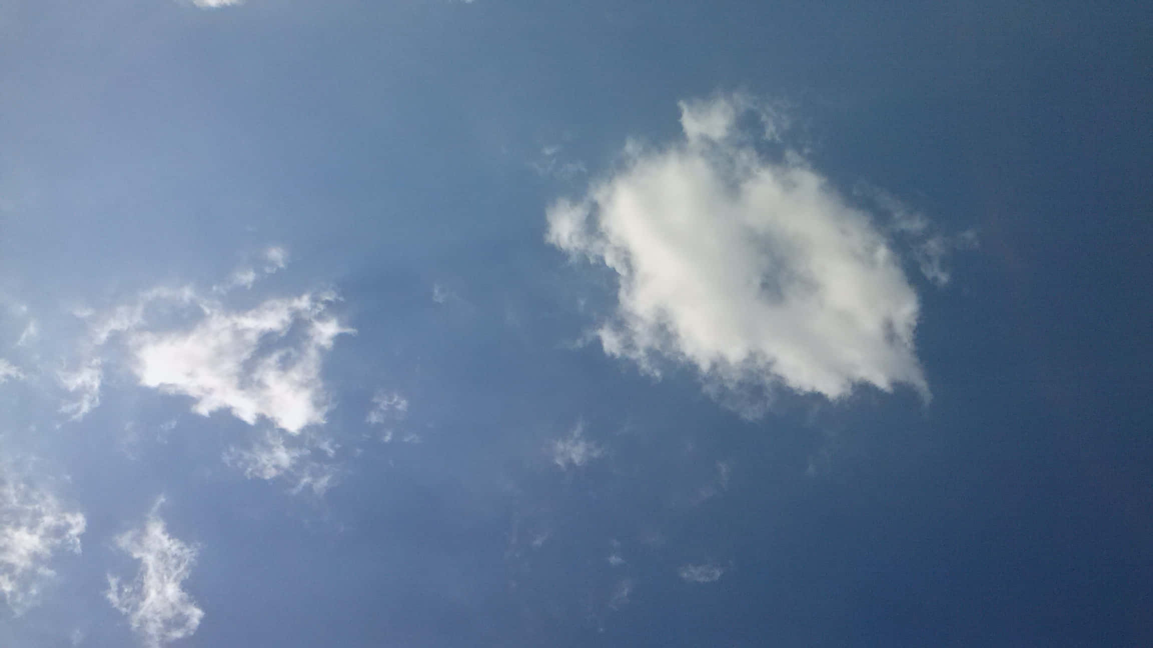 SKY-20, blue sky, soft white clouds, Full HD Desktop Wallpaper