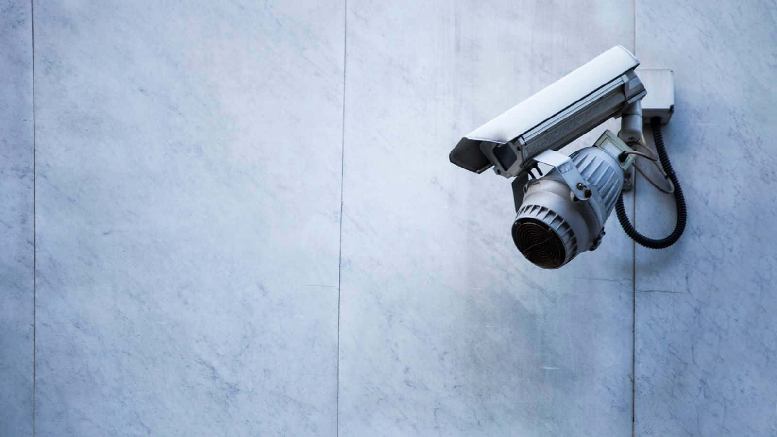 Advanced Security CCTV Camera, light gray marble wall, seams, HD Desktop Wallpaper