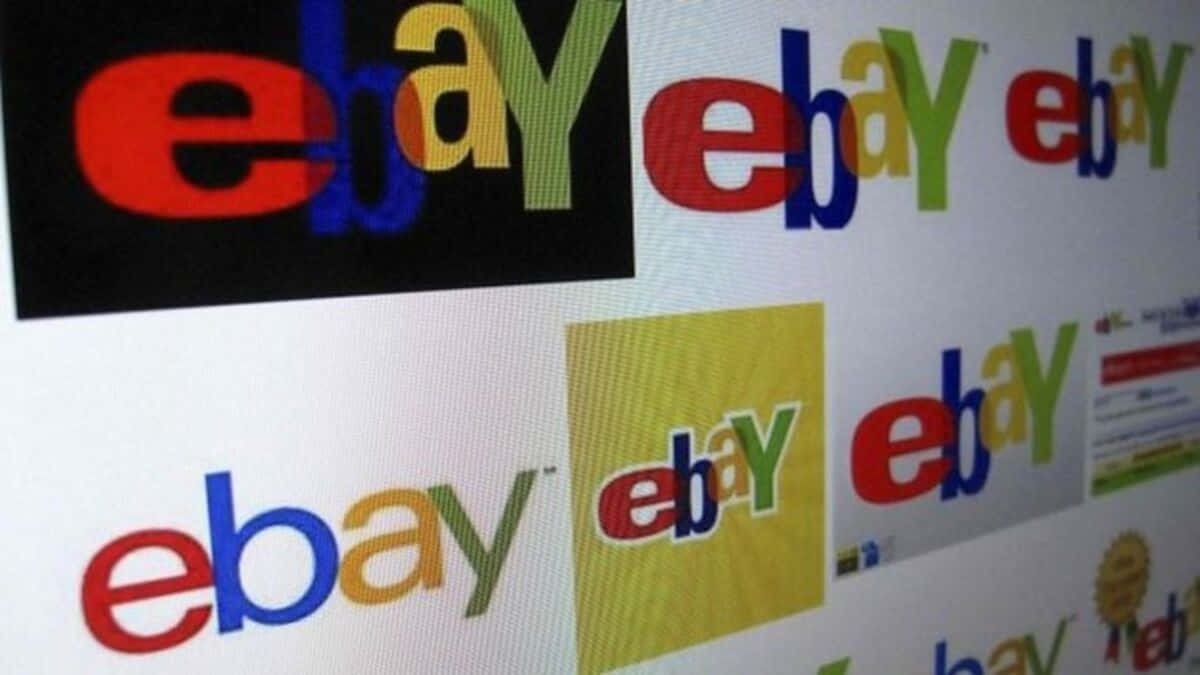 eBay UK, computer screen, pixel grid, SD Desktop Wallpaper