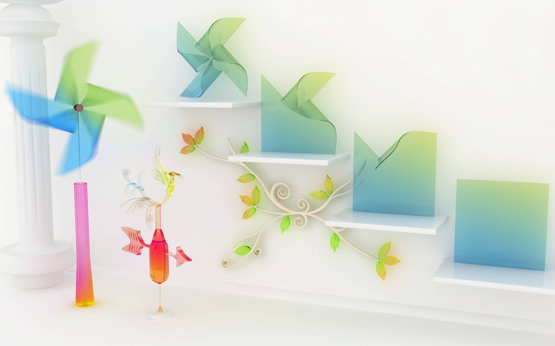 wedding album, windmill art, translucent pinwheels, Full HD Desktop Wallpaper