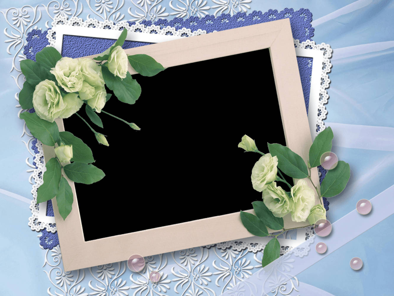 Wedding Album Brown Frame, beige photo frame, pale green roses, HD Desktop Wallpaper