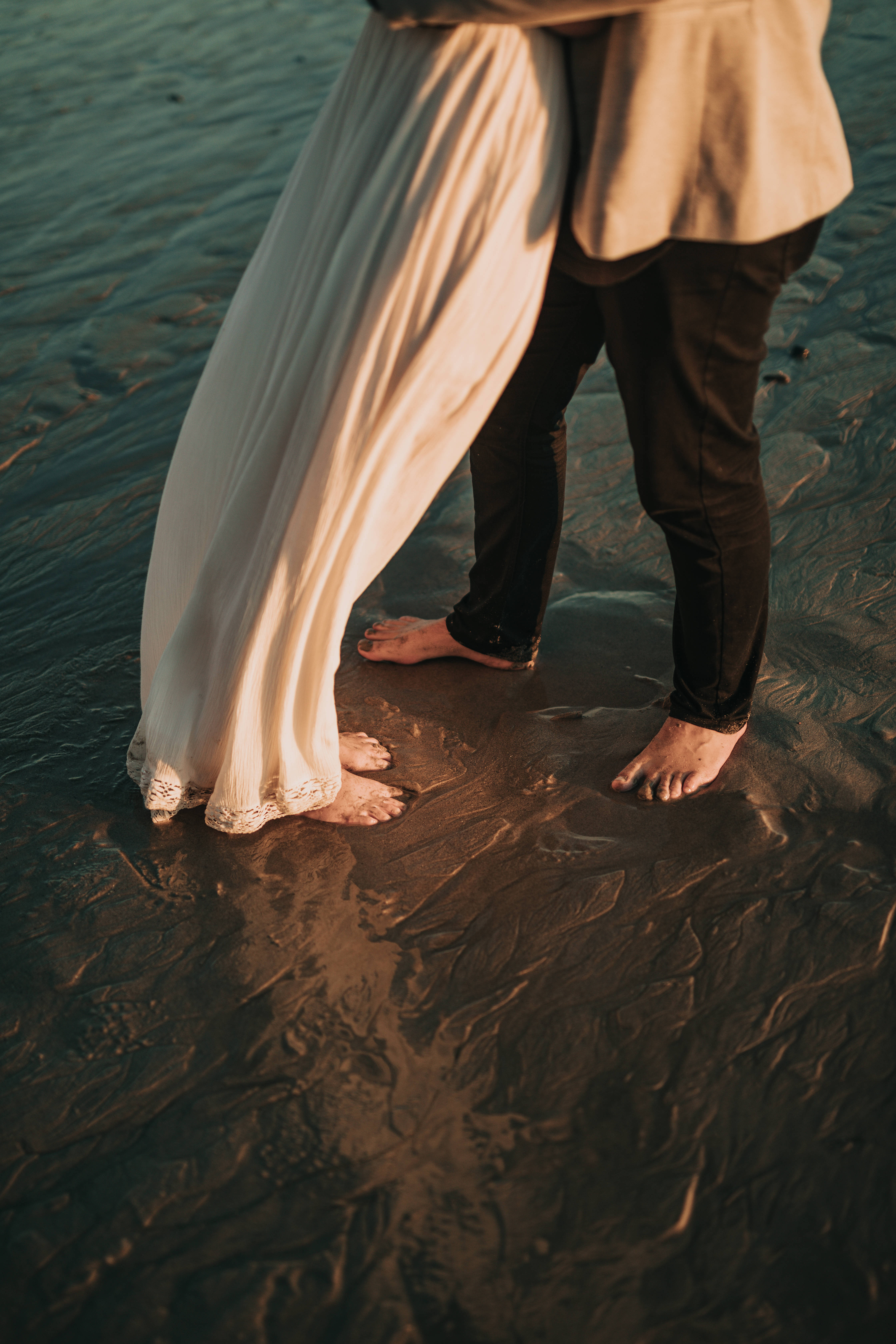 Wedding Aesthetic, beach, sunset, 5K Phone Wallpaper
