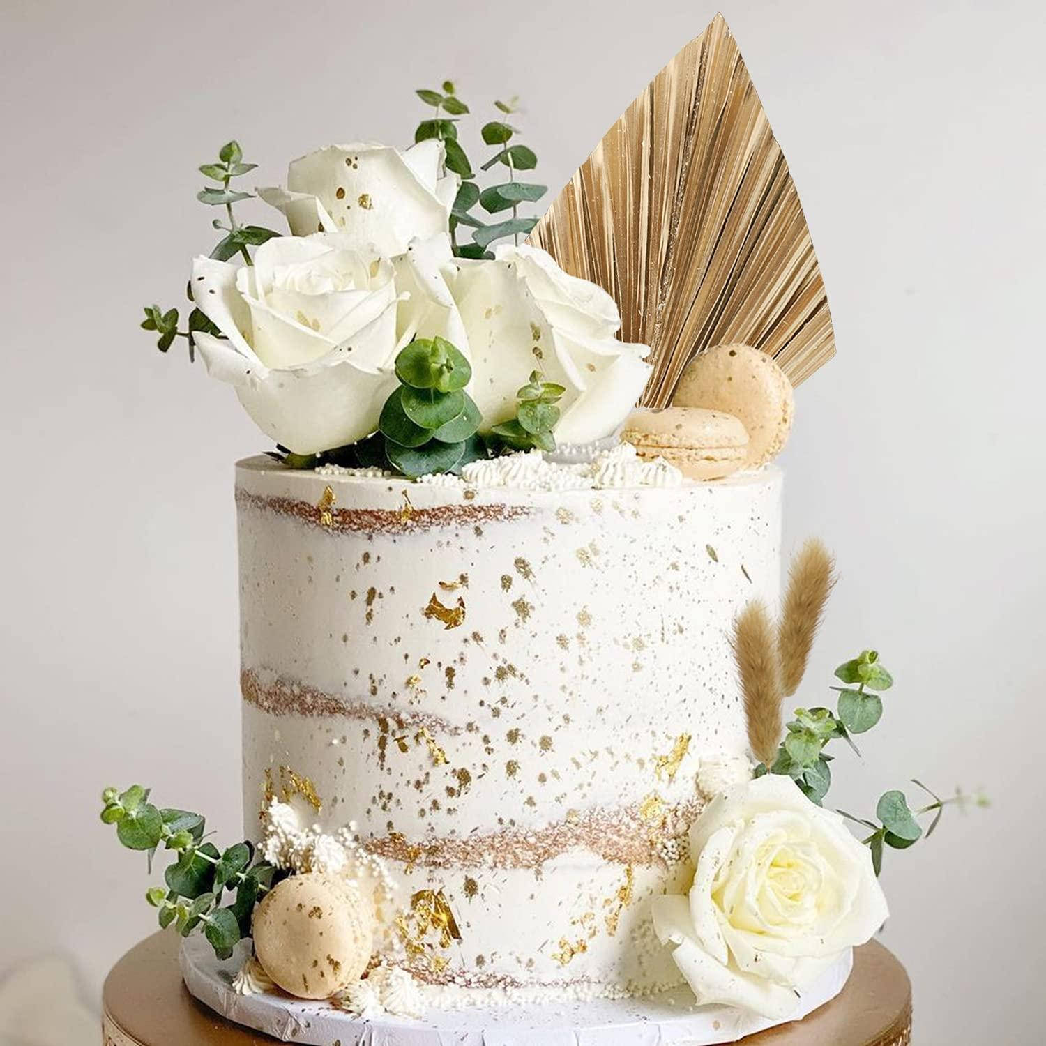 white textured cake, gold leaf macarons, fresh roses, HD Desktop Wallpaper