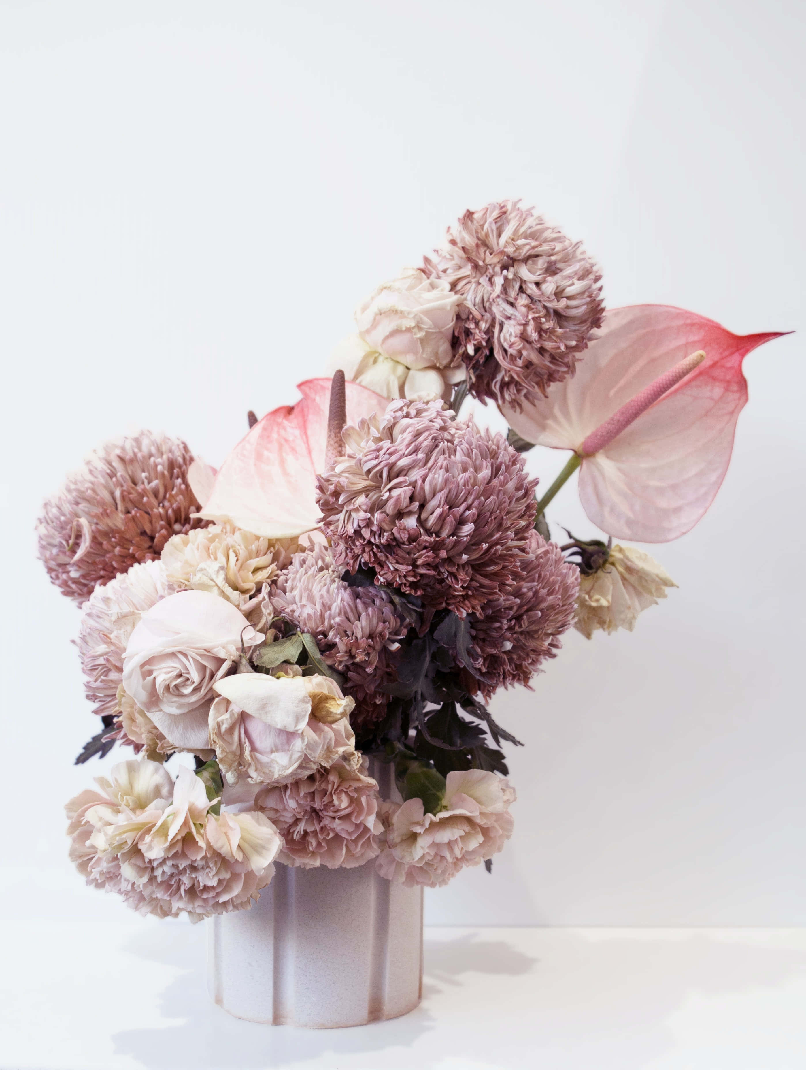 floral arrangement, roses, chrysanthemums, 2K Phone Wallpaper