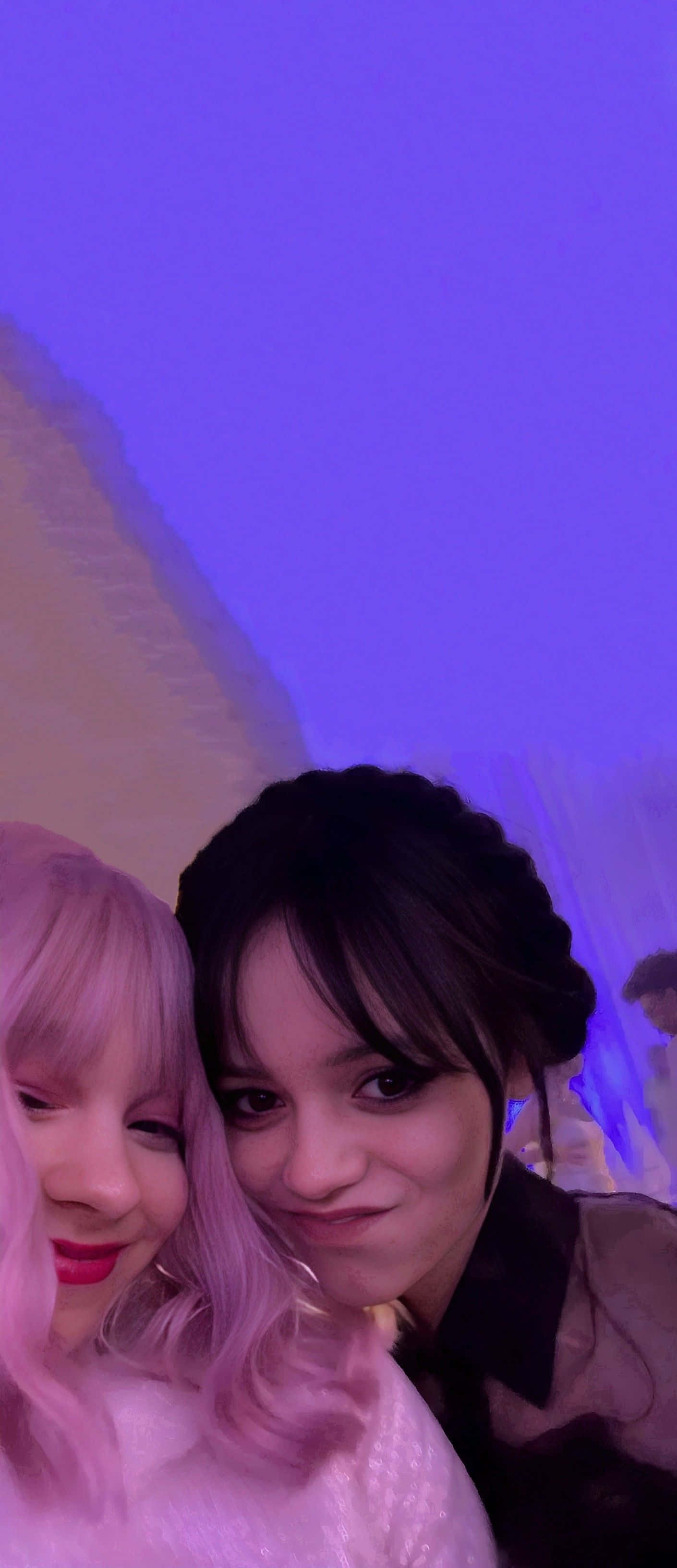 Wednesday, Enid, purple hue, 2K Phone Wallpaper