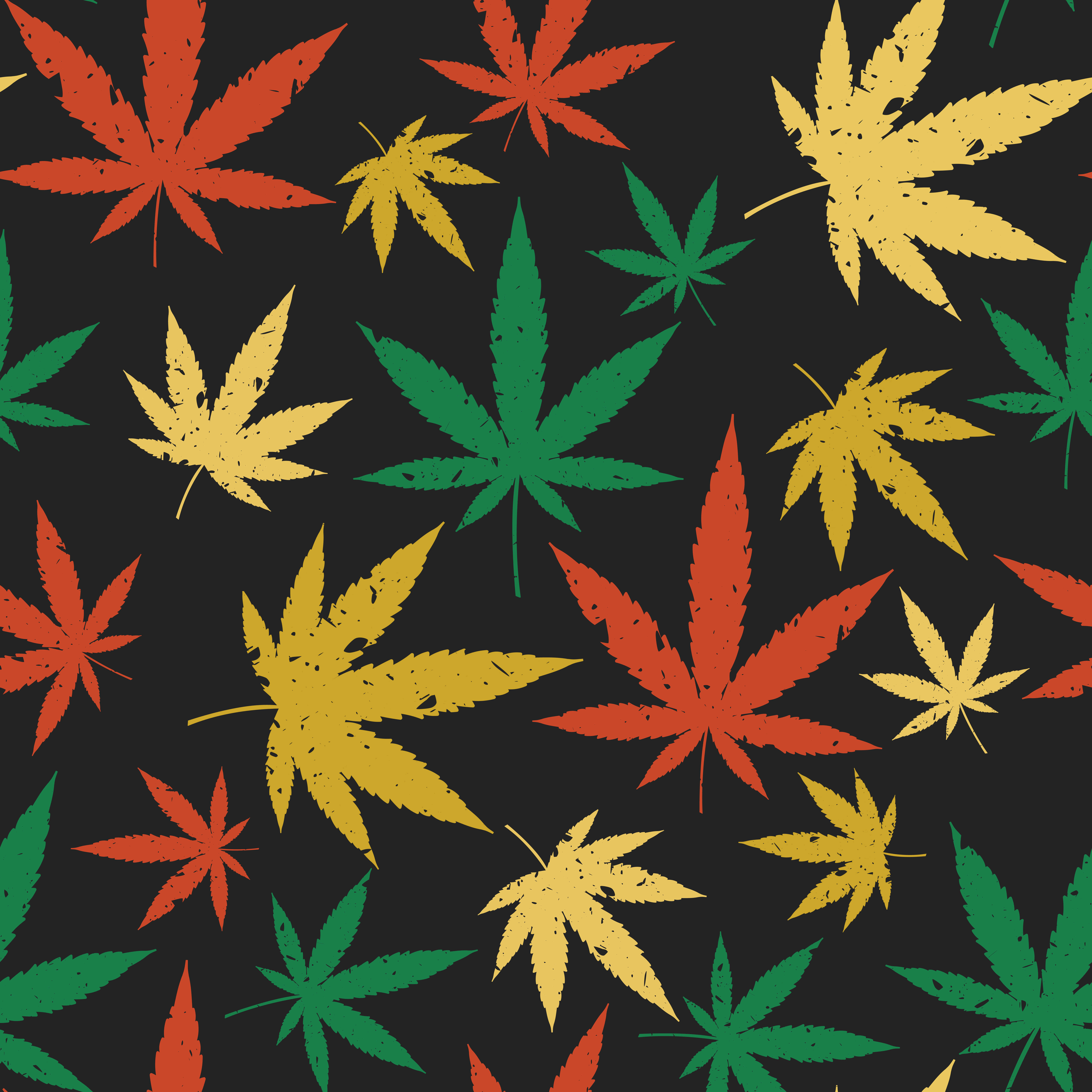 Weed Blunt, vibrant red, yellow, 5K Desktop Wallpaper