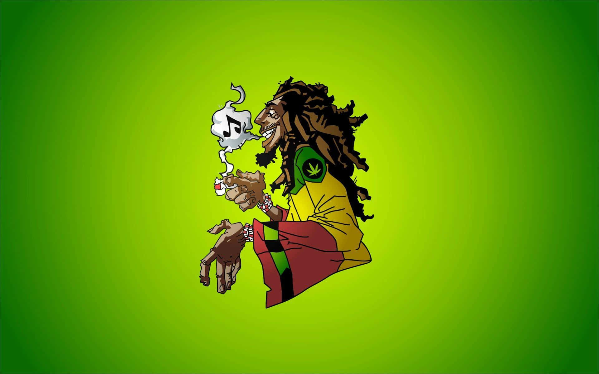 Cute Stoner, iPhone Theme, cartoon rasta man, Full HD Desktop Wallpaper