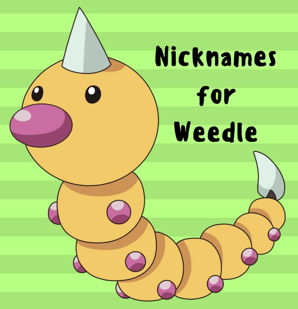 Weedle, silver horn, tail stinger, SD Phone Wallpaper