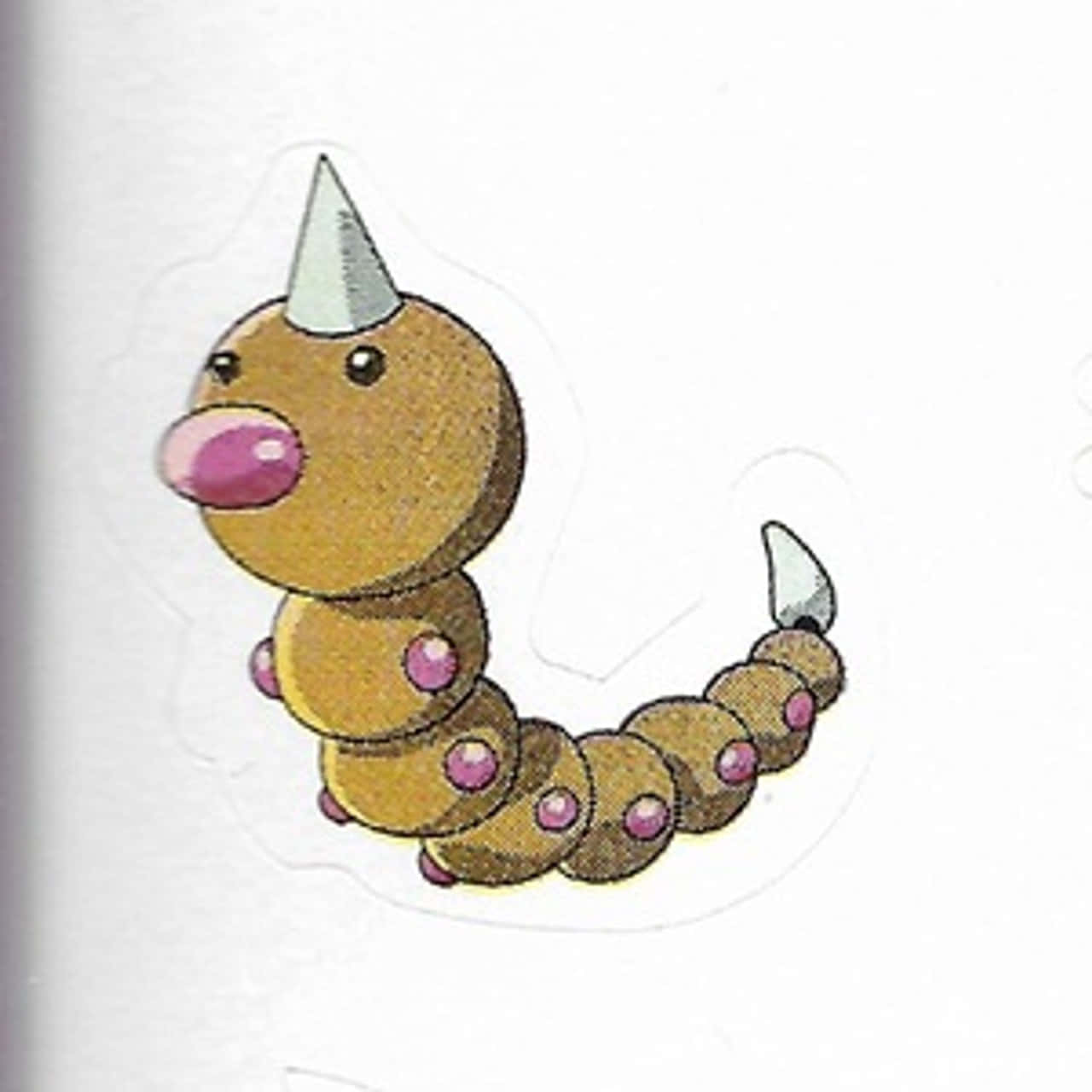 Weedle, silver horn, pink spots, HD Desktop Wallpaper