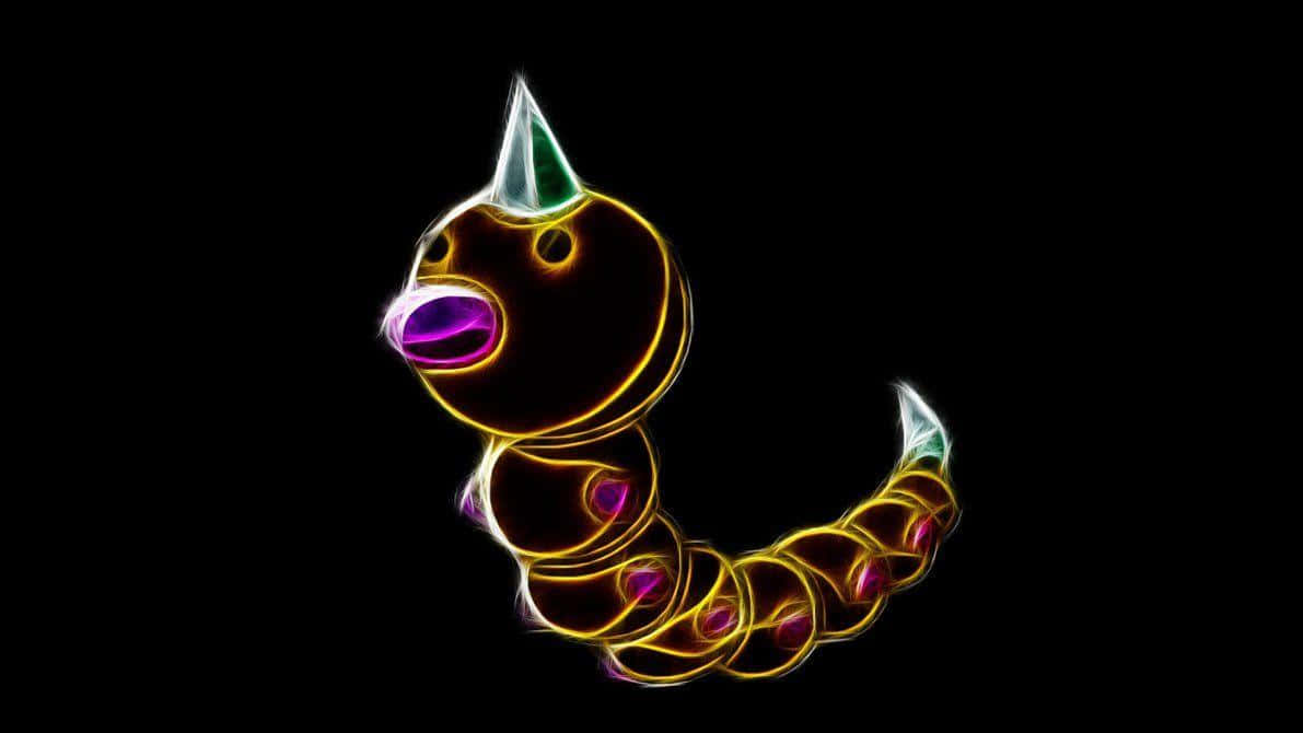 Neon glow, Weedle, party hat, SD Desktop Wallpaper