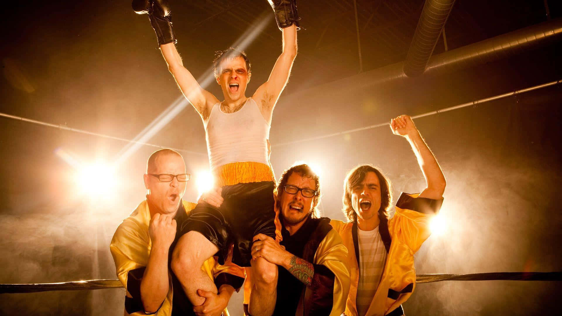 Weezer, yellow jackets, wrestling ring, Full HD Desktop Wallpaper