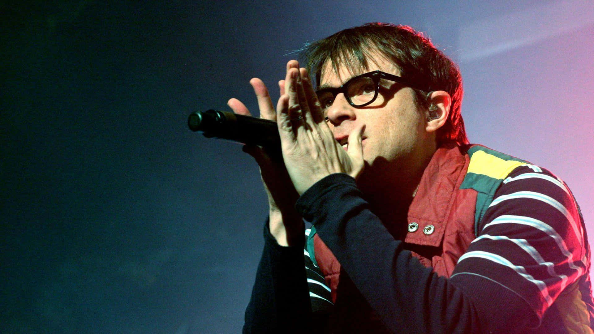 Weezer, lead singer, glasses, Full HD Desktop Wallpaper