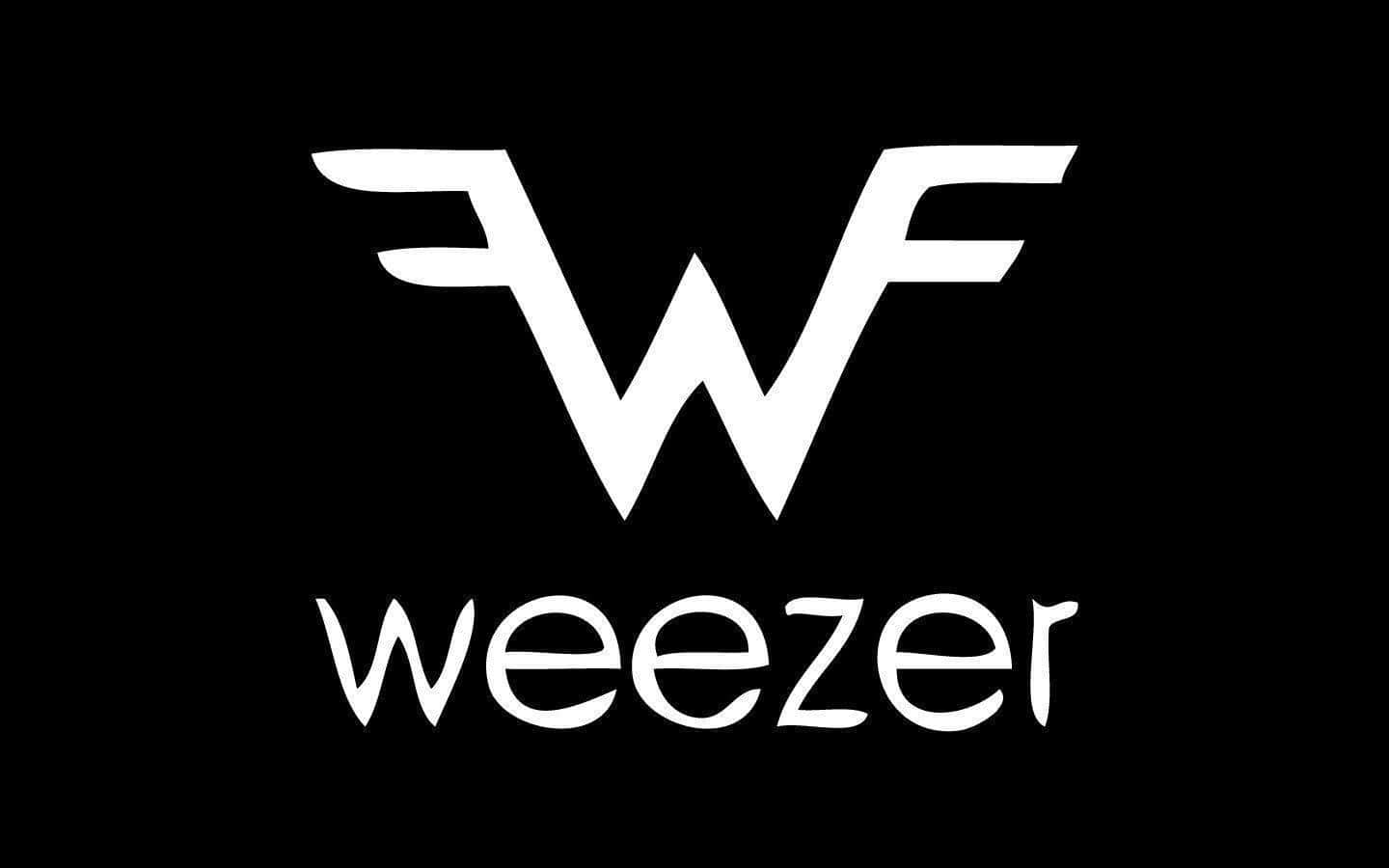 Weezer, band logo, black and white, HD Desktop Wallpaper