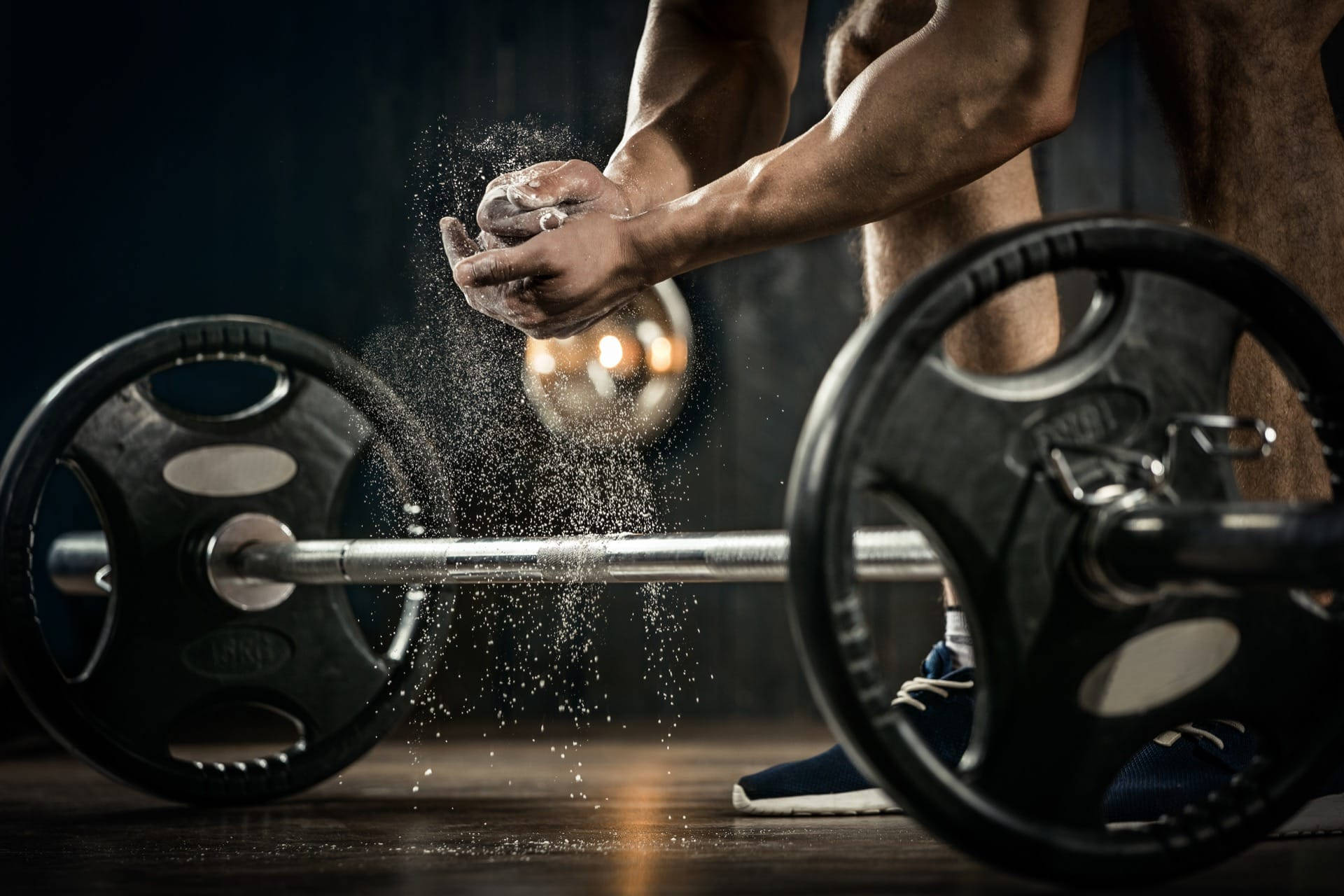 talcum powder, weight lifting, muscular athlete, Full HD Desktop Wallpaper