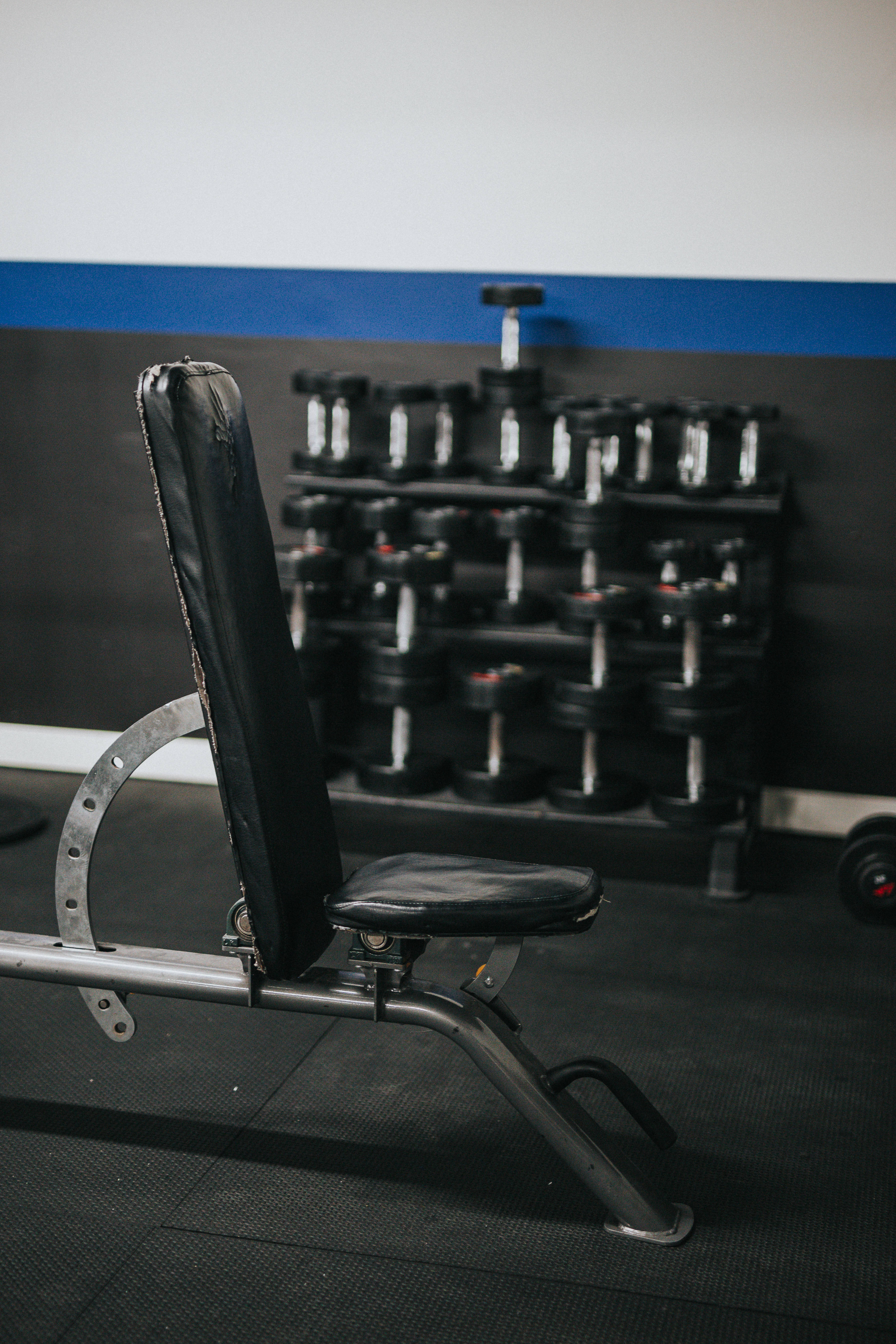 weight bench, dumbbells, gym, 5K Phone Wallpaper
