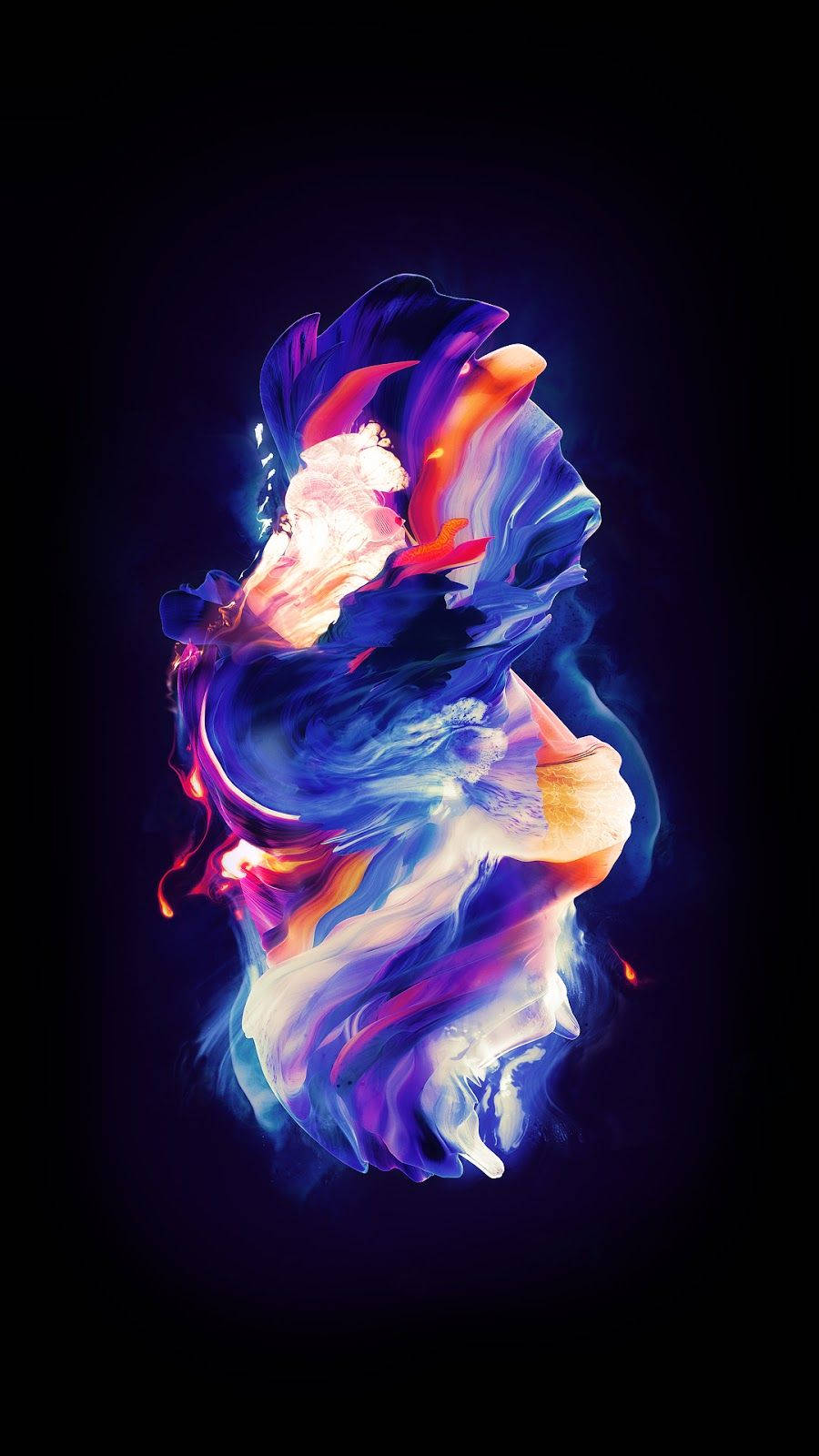 blue, purple, orange, HD Phone Wallpaper