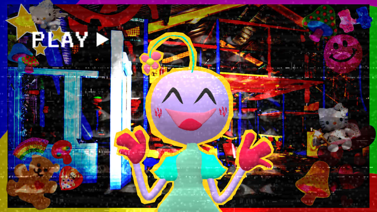 Weirdcore Pfp, smiley, glitchy arcade, HD Desktop Wallpaper