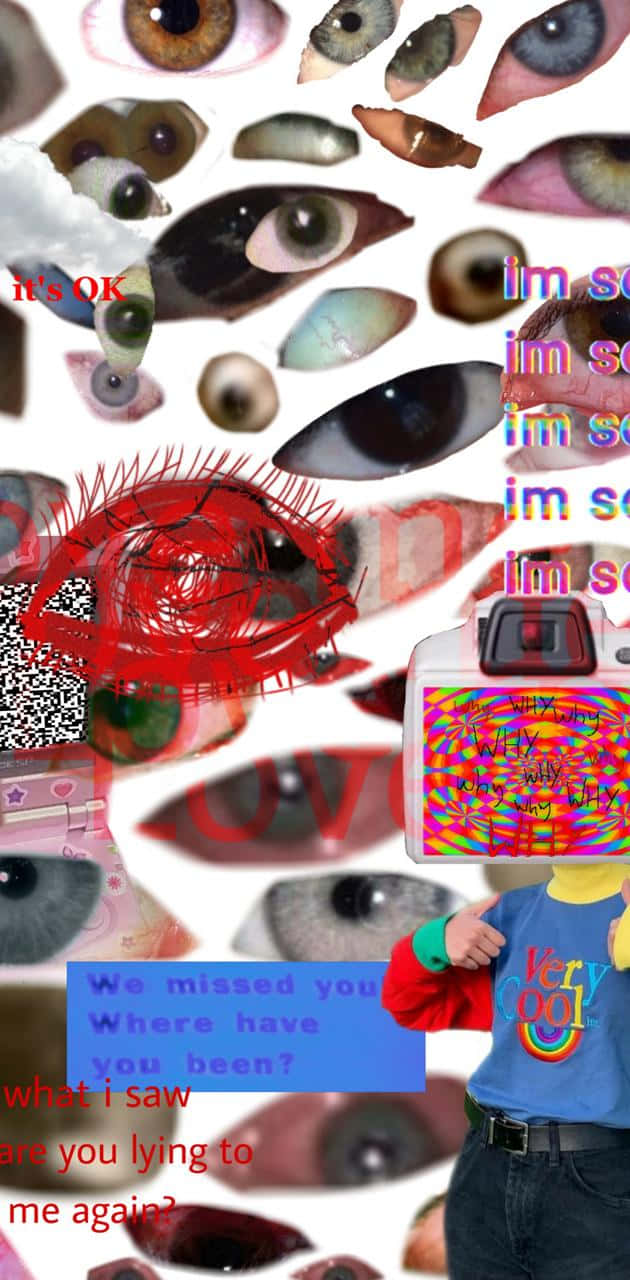 cropped eyes, human eyes, text messages, HD Phone Wallpaper