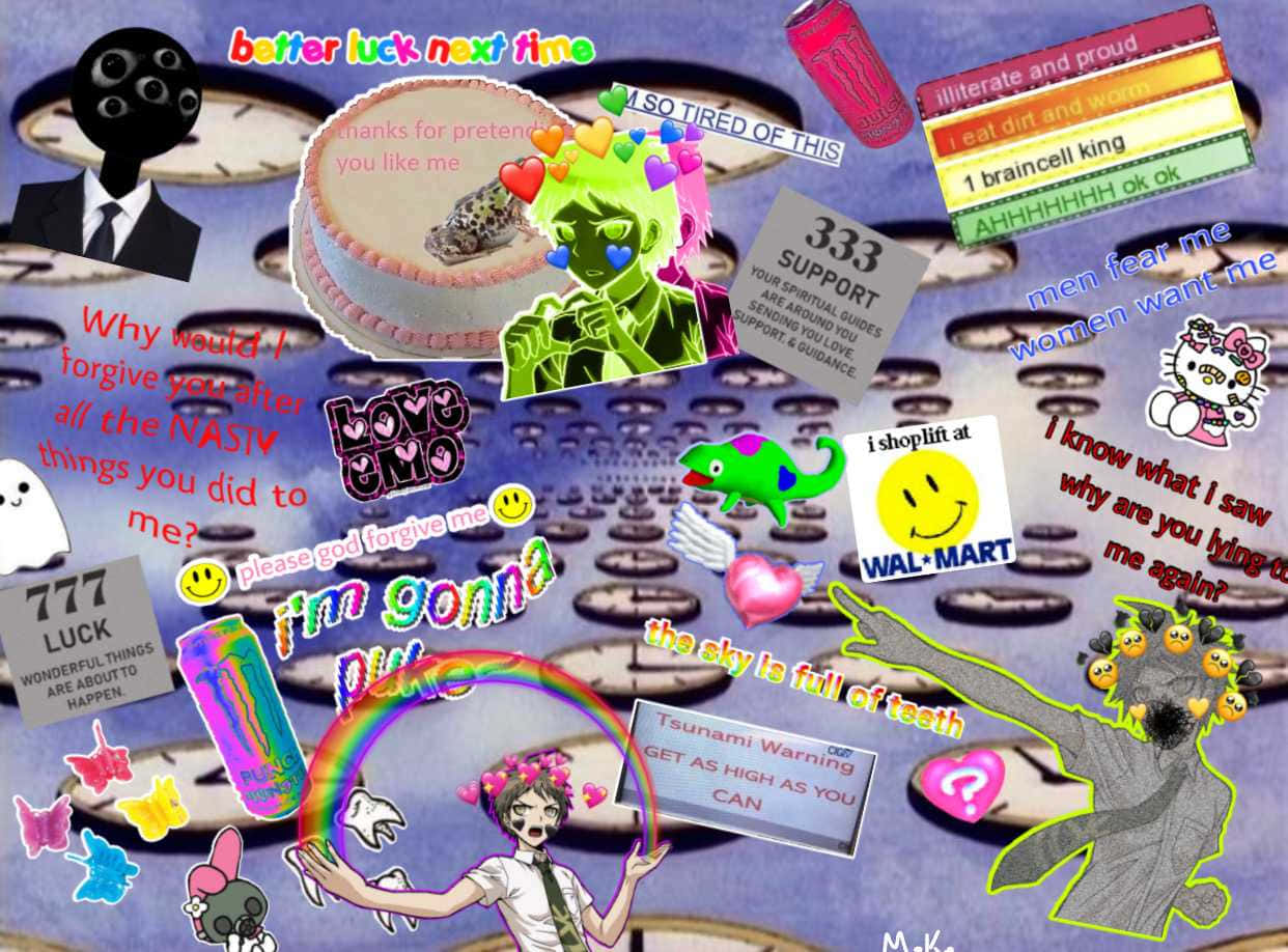 Weirdcore Pfp, anime characters, memes, SD Desktop Wallpaper