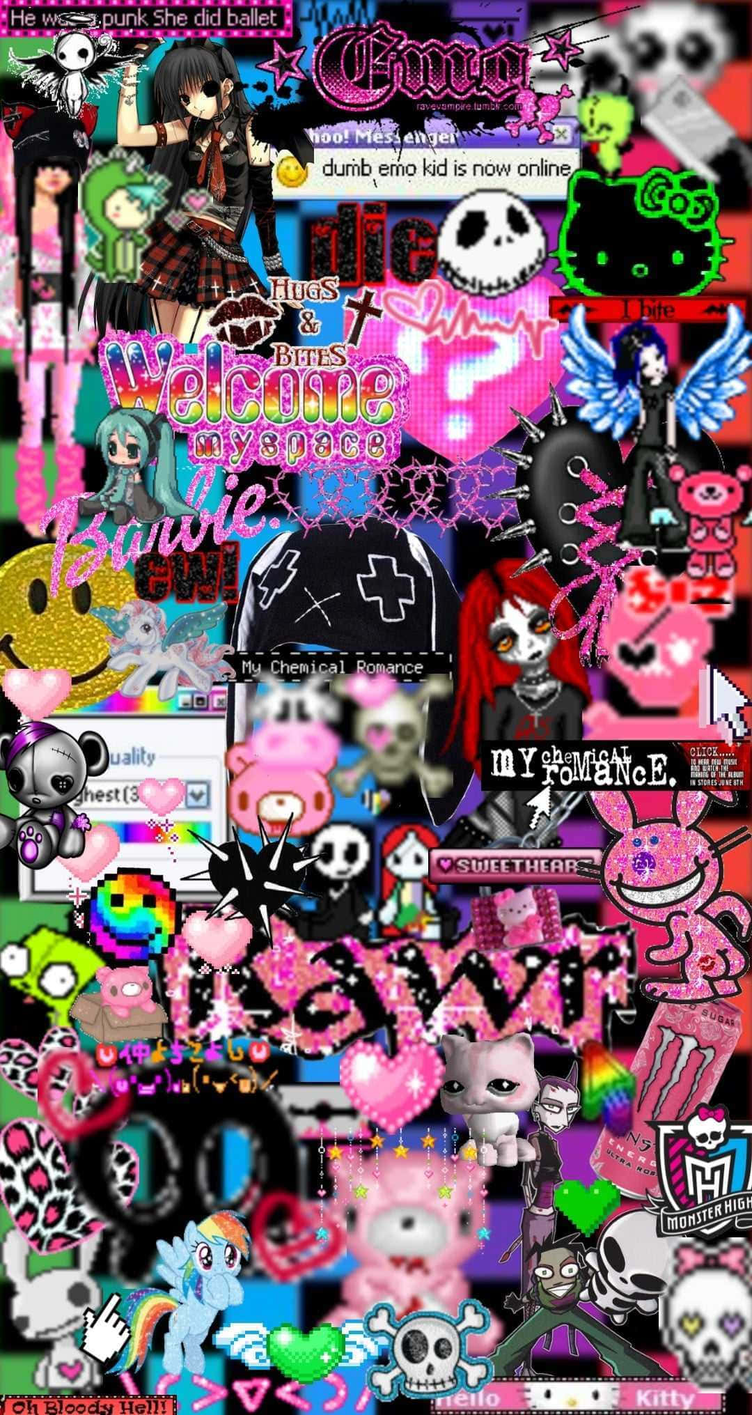 Weirdcore Pfp, neon pink, black, Full HD Phone Wallpaper