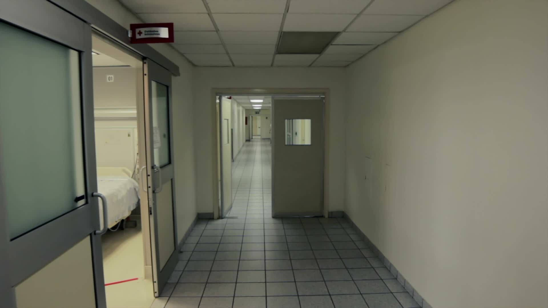 Weirdcore, hospital hallway, tiled floors, Full HD Desktop Wallpaper