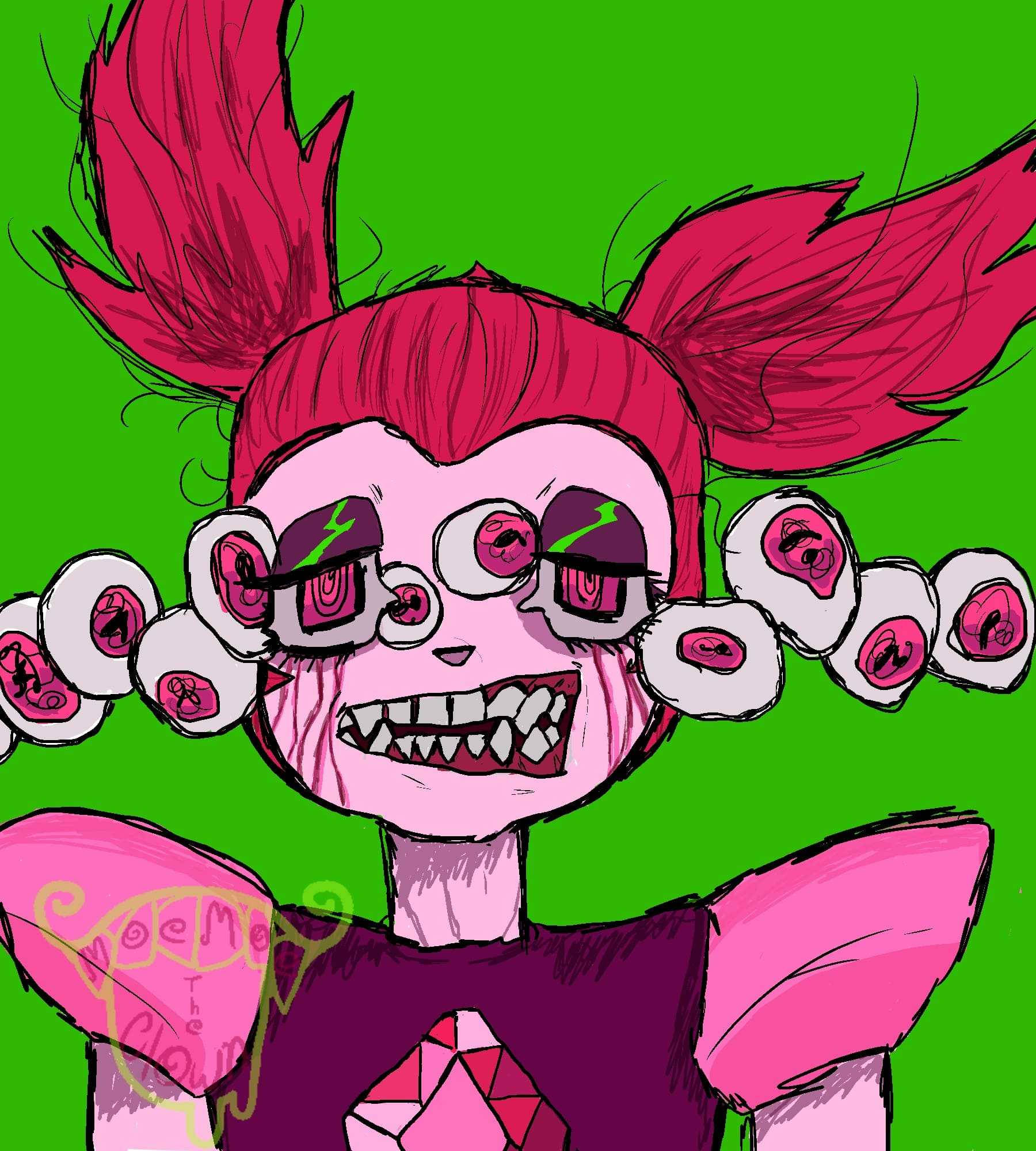 Weirdcore, cartoonish, pink-skinned character, Full HD Phone Wallpaper