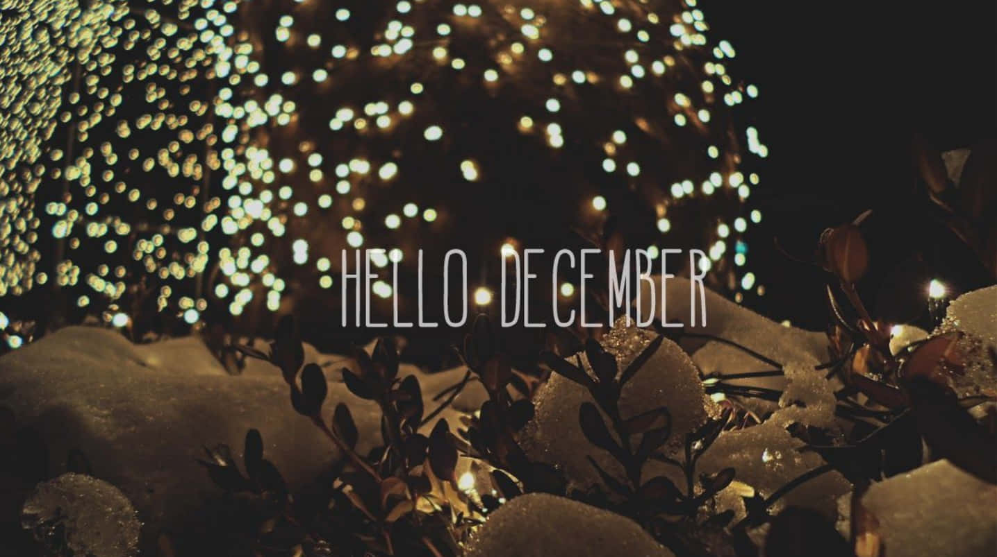Welcome December, hello december, snow, HD Desktop Wallpaper