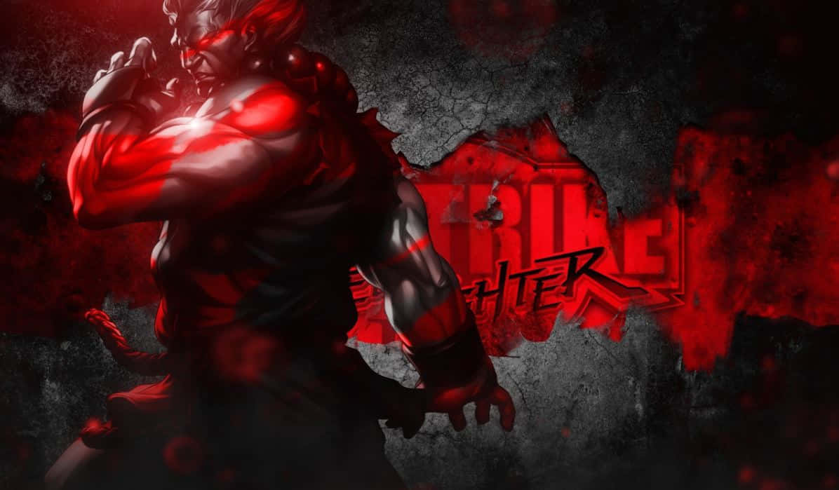 Online Gaming, red glowing armor, battle stance, SD Desktop Wallpaper