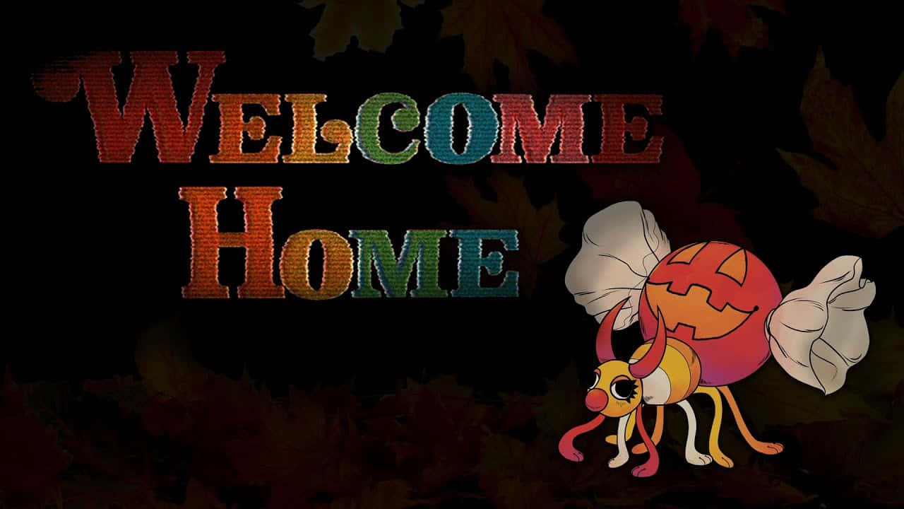 Welcome Home, autumn theme, jack-o-lantern head, HD Desktop Wallpaper