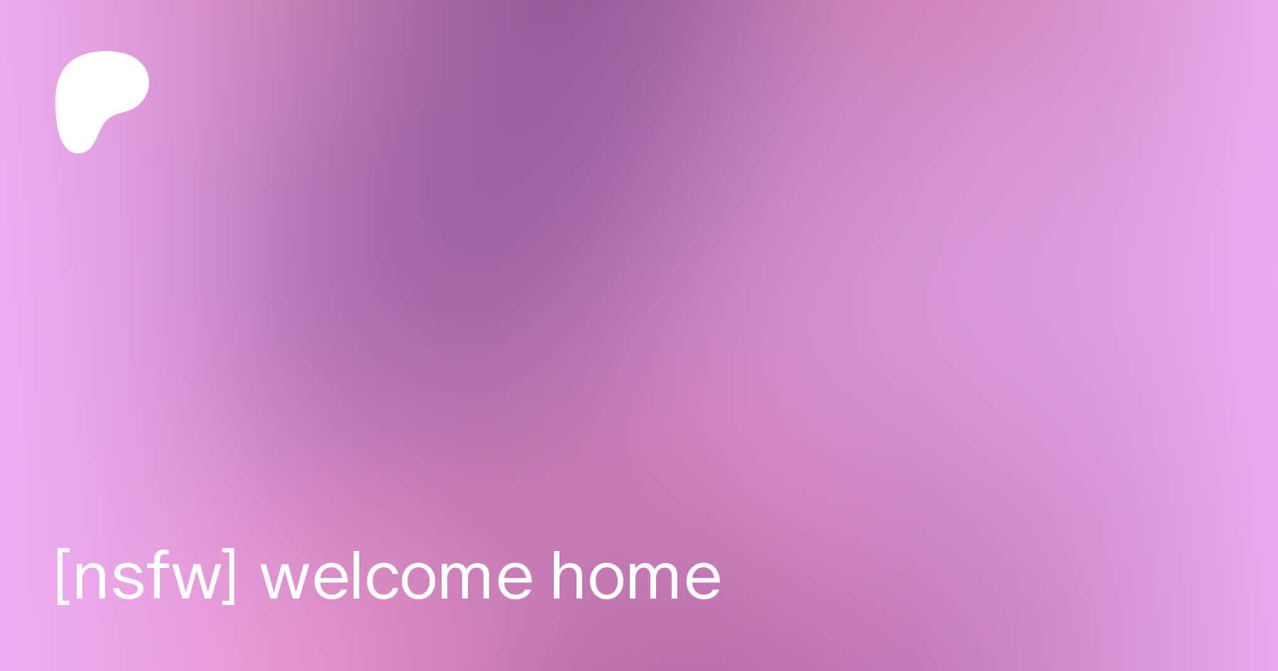Welcome Home, purple gradient, white abstract shape, HD Desktop Wallpaper