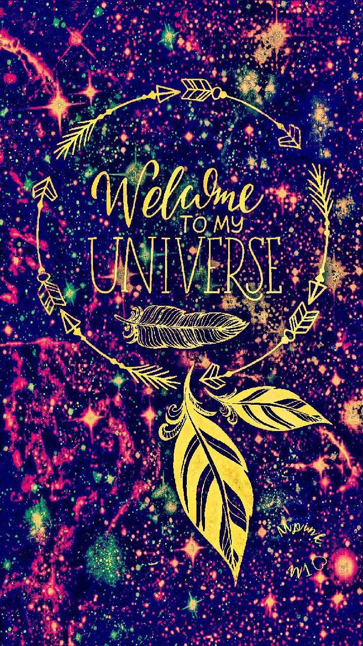 Welcome to my Universe, golden feathers, arrows, HD Phone Wallpaper