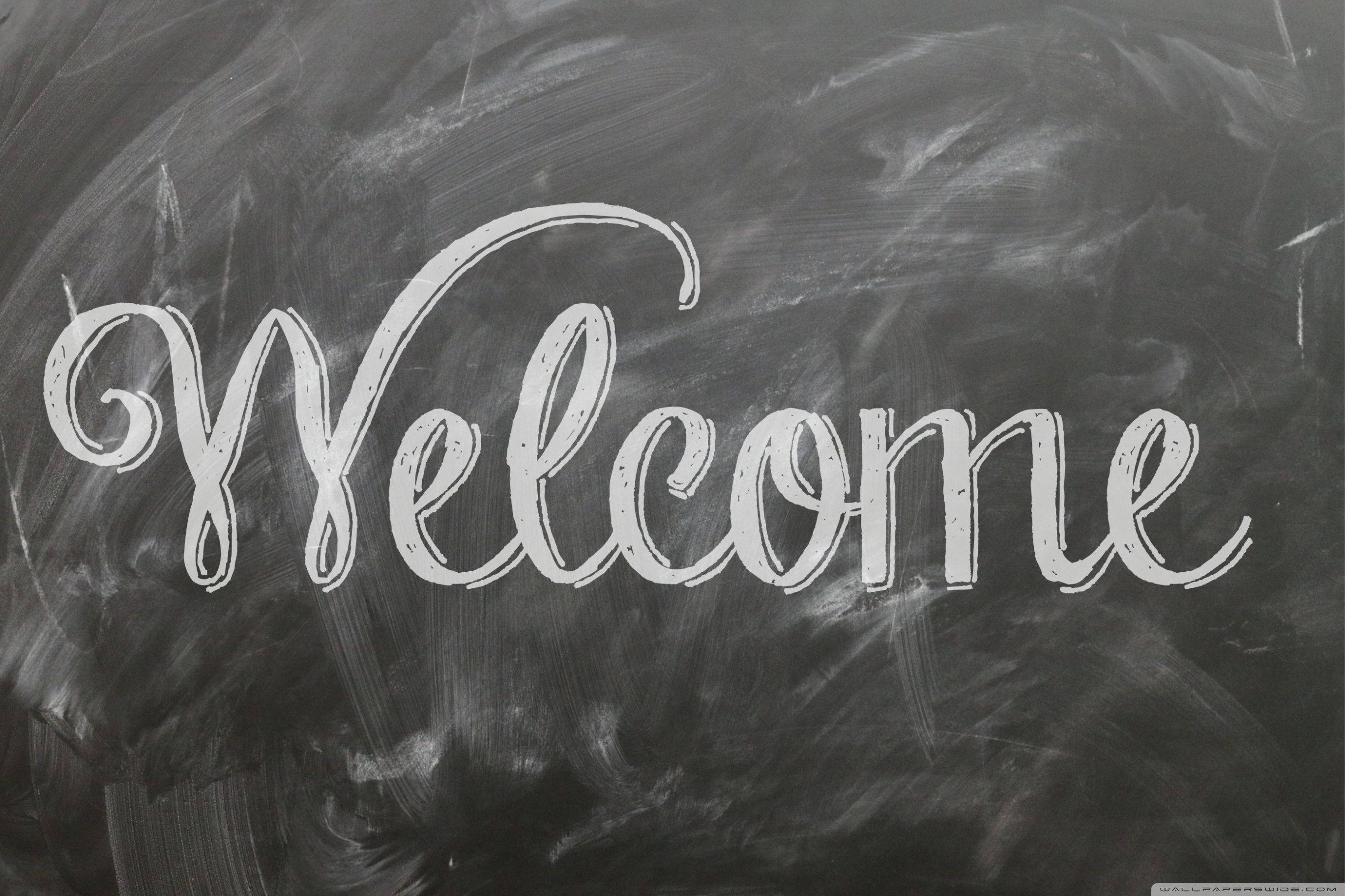 chalkboard, white cursive, dark gray, 2K Desktop Wallpaper