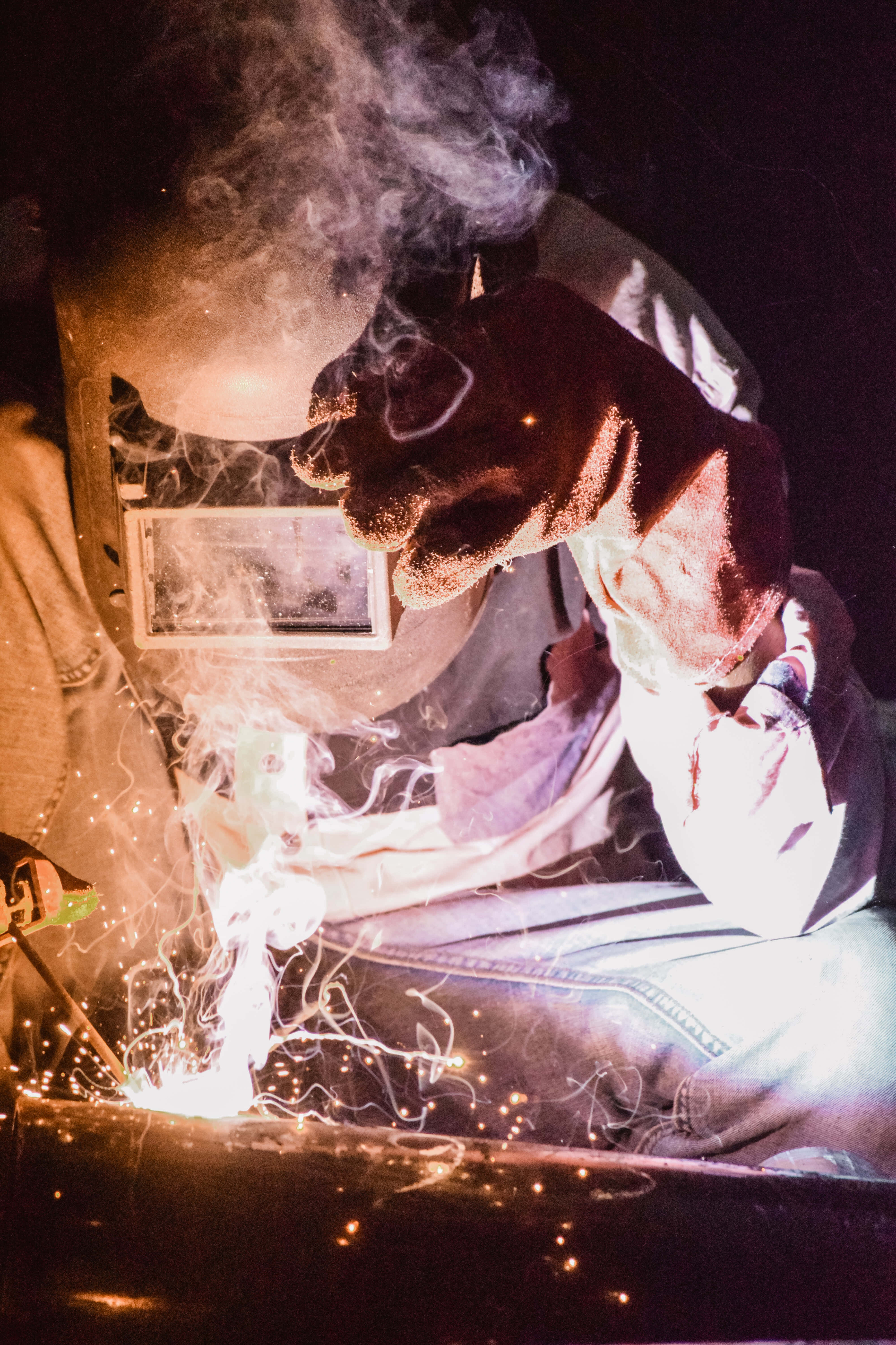 welding, man, car, 5K Phone Wallpaper